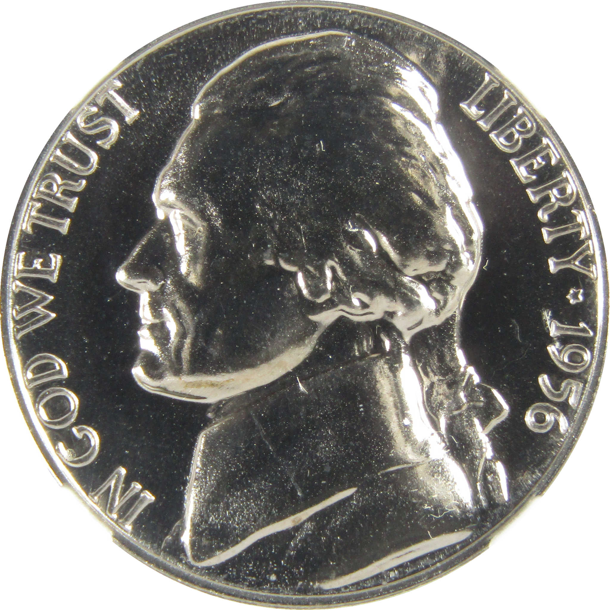1956 Jefferson Nickel PF 68 NGC Proof 5c Coin Collectible SKU:I27375