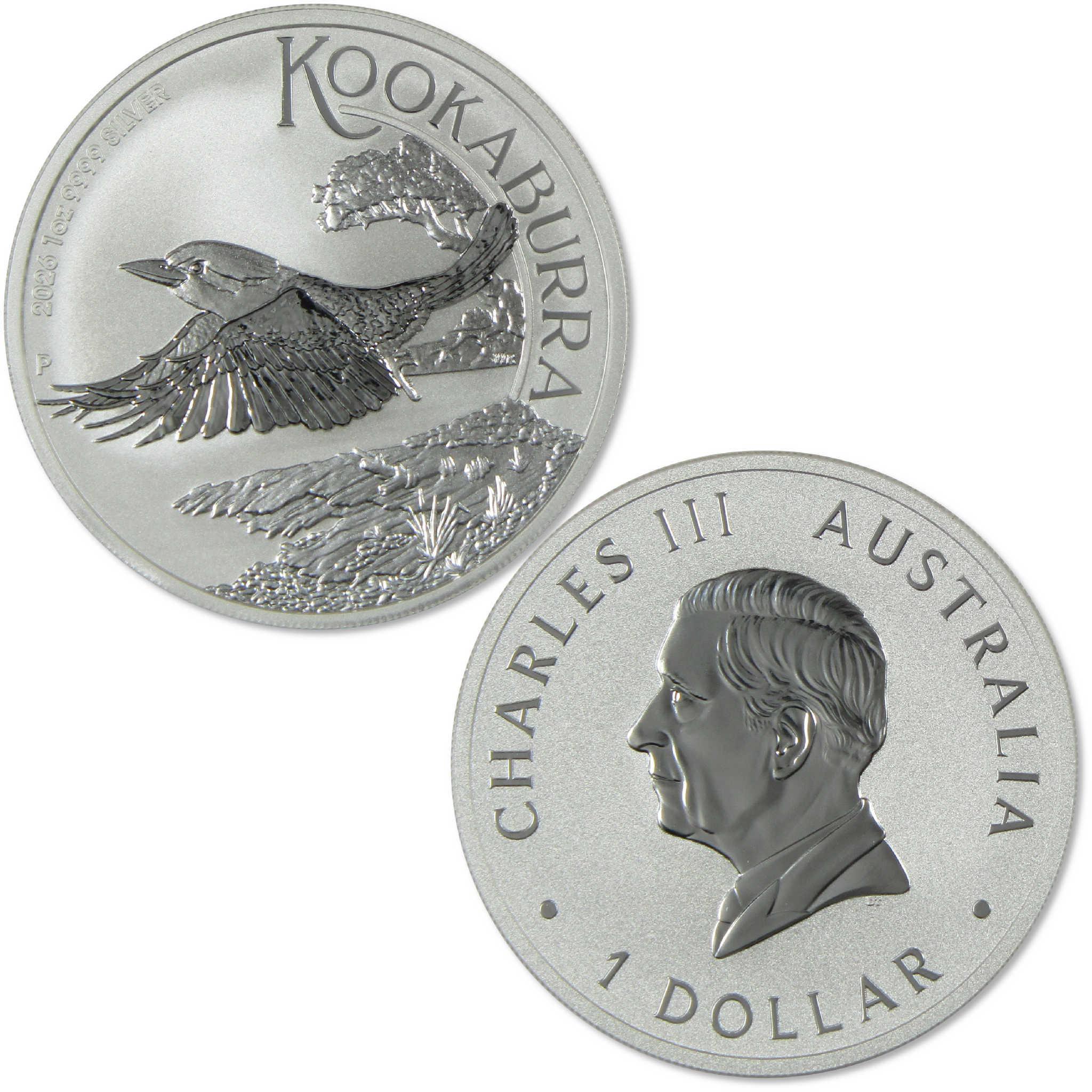 2026 Australian Kookaburra 1 oz .9999 Silver BU Brilliant Uncirculated