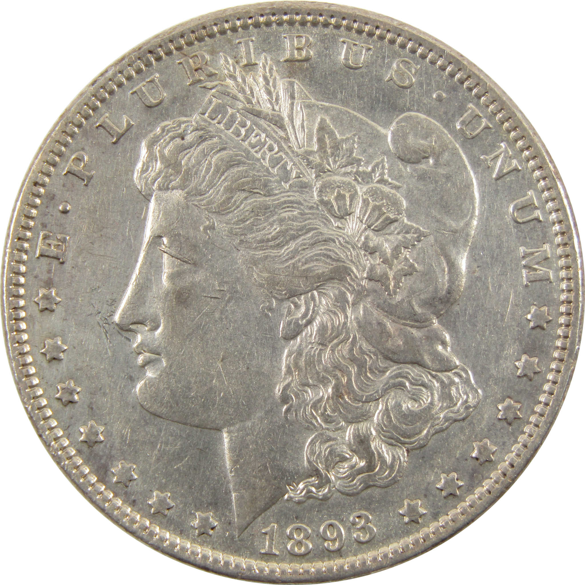 1893 Morgan Dollar AU About Unc Details 90% Silver $1 SKU:I10647 - Morgan coin - Morgan silver dollar - Morgan silver dollar for sale - Profile Coins & Collectibles