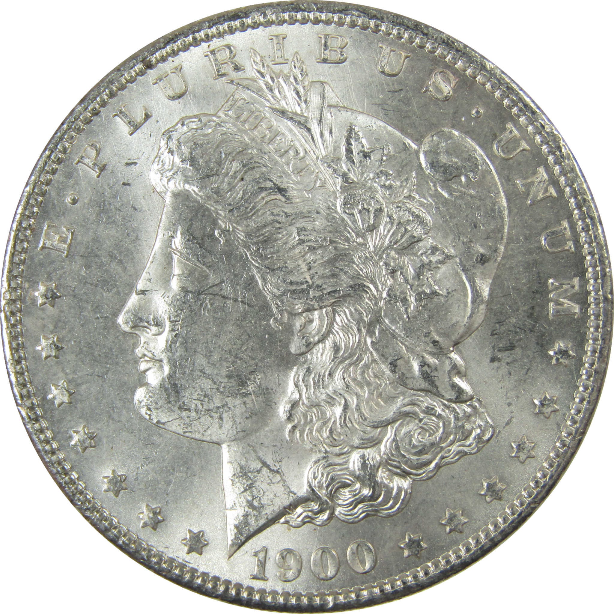 1900 Morgan Silver Dollar Uncirculated Mint State $1 Coin SKU:I27751