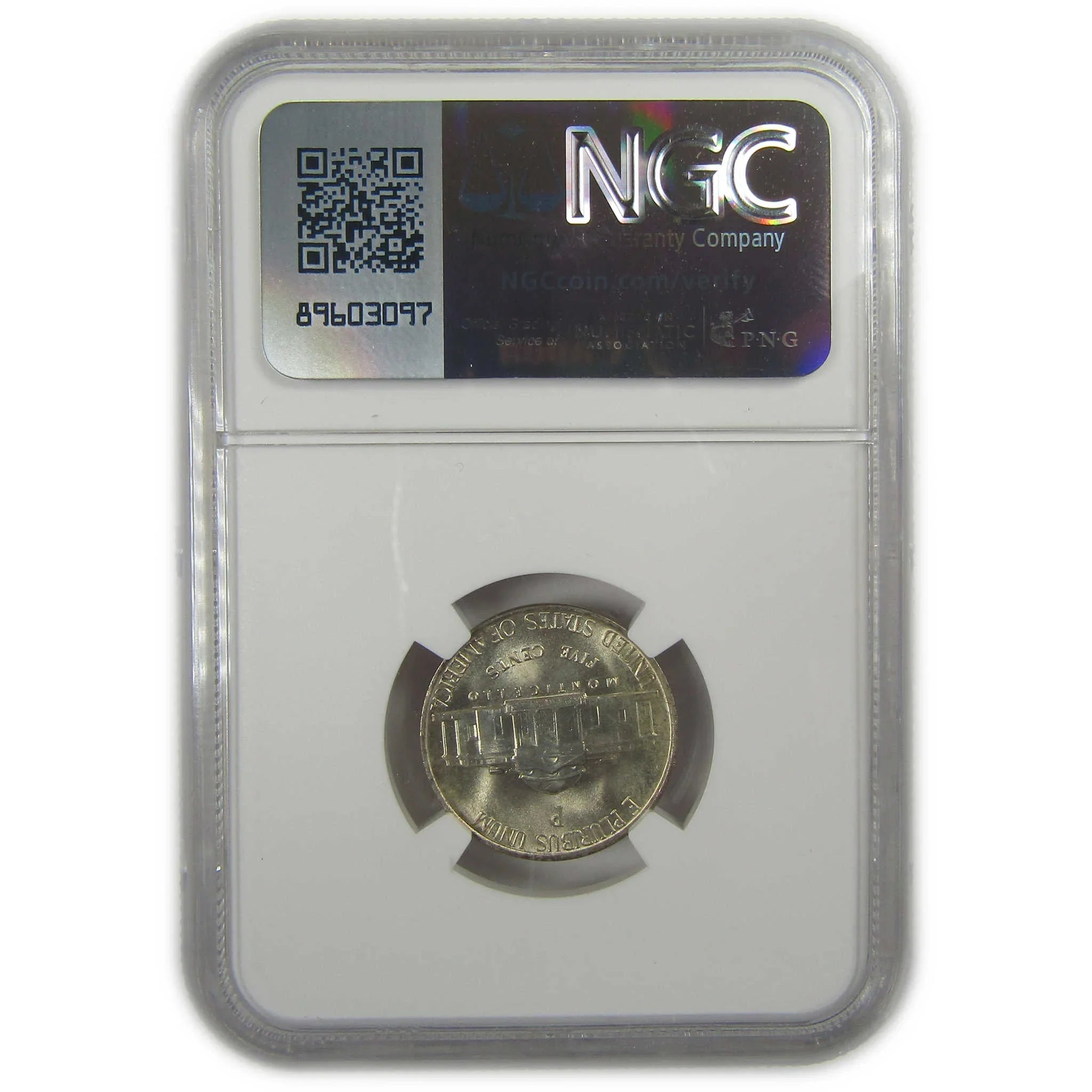 1943 P Jefferson Nickel MS 67 NGC Silver Bag Fragment SKU:I20329