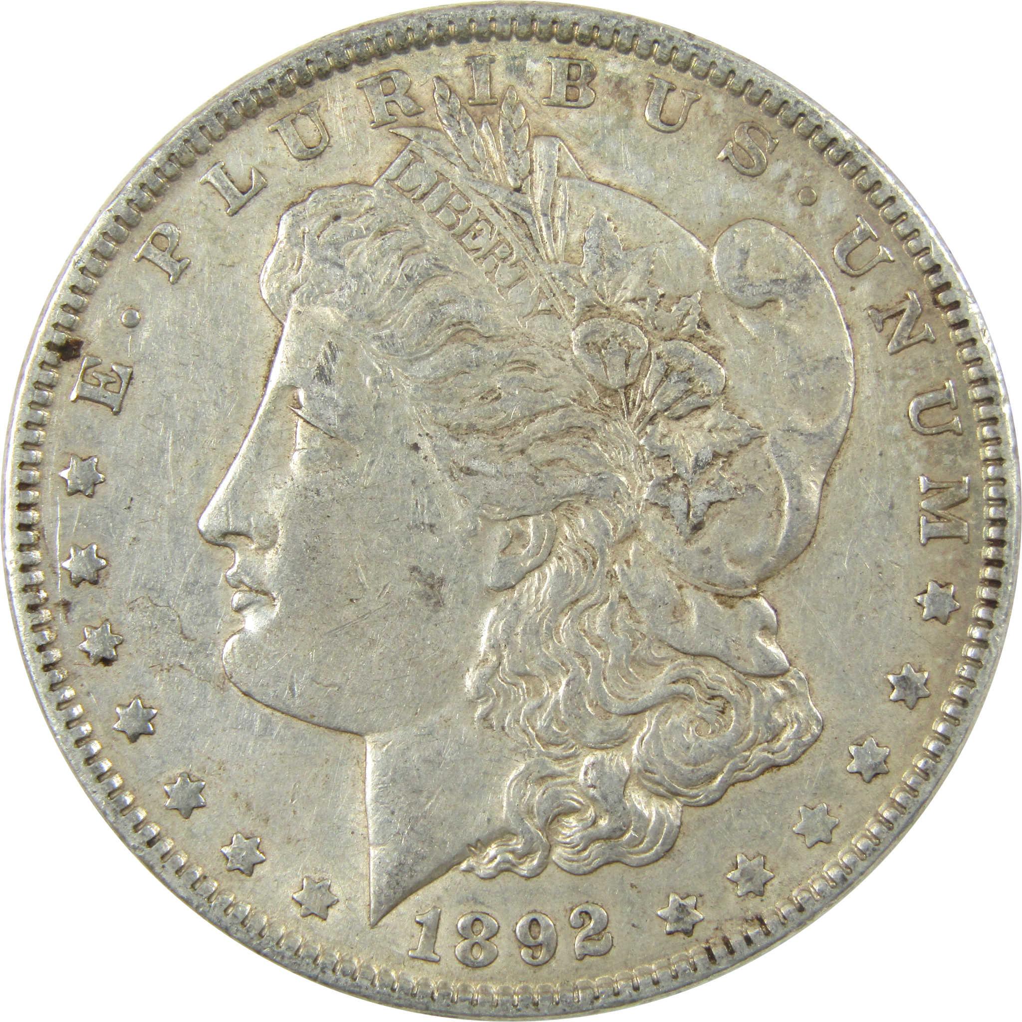 1892 Morgan Silver Dollar XF EF Extremely Fine $1 Coin SKU:I24735 - Morgan coin - Morgan silver dollar - Morgan silver dollar for sale - Profile Coins & Collectibles