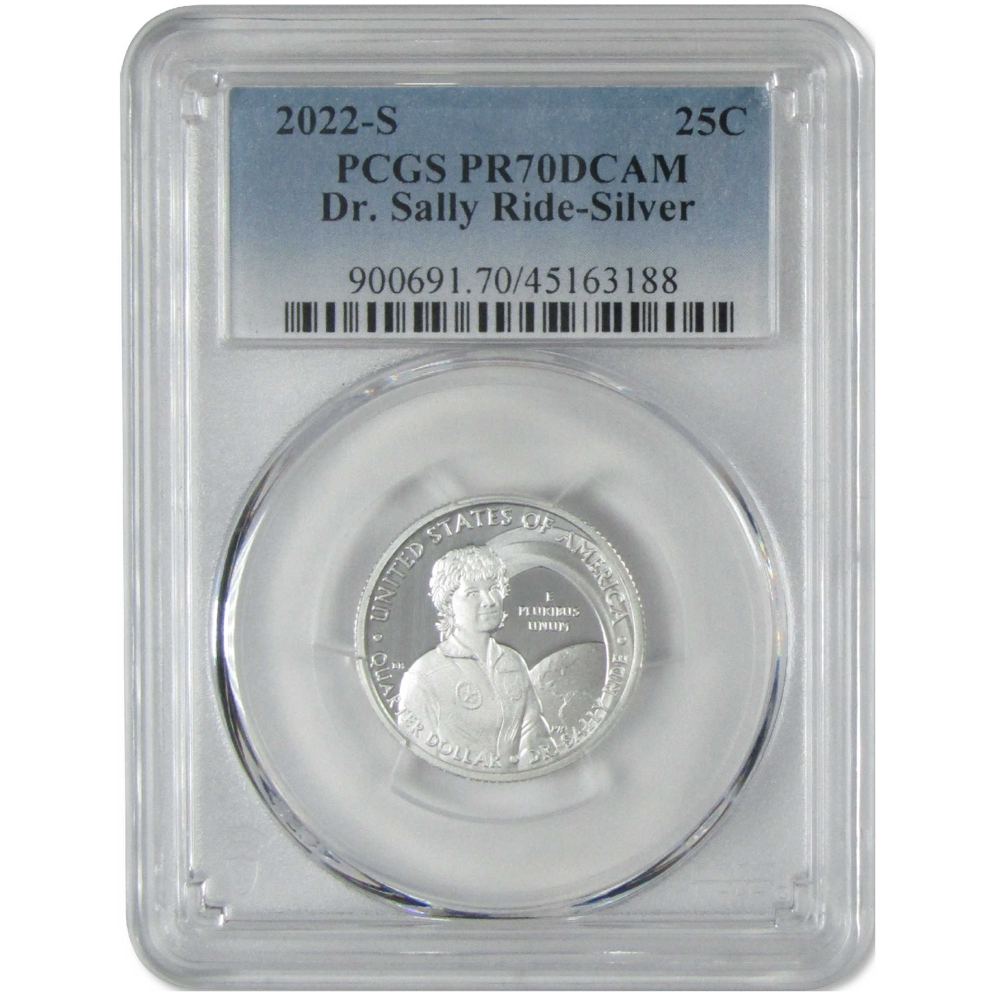 2022 S Sally Ride American Women Silver Quarter PR 70 DCAM PCGS Proof