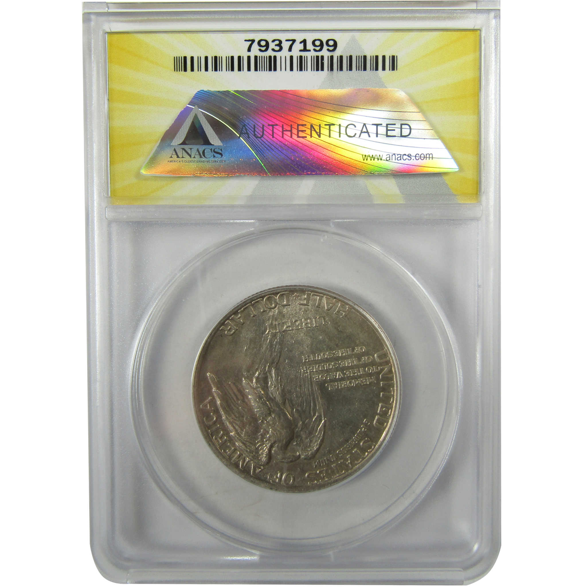 1925 Stone Mountain Memorial DDR Silver 50c MS 63 ANACS SKU:I28011