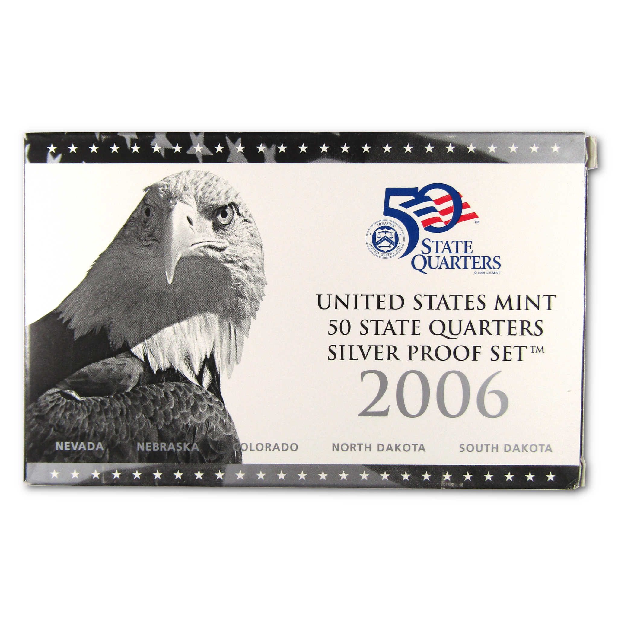 2006 State Quarter Silver Proof Set U.S. Mint Packaging OGP COA