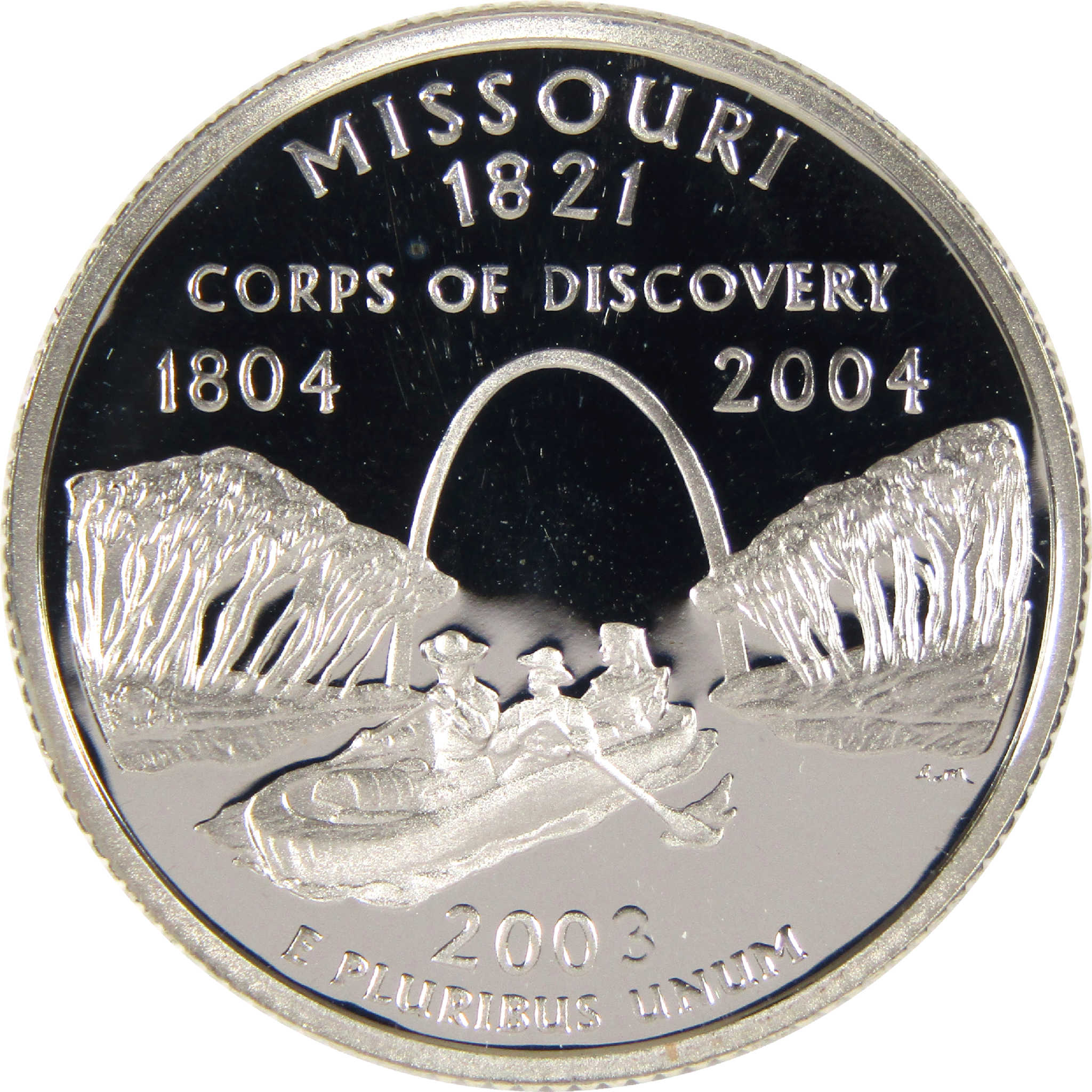 2003 S Missouri State Quarter Silver Proof 25c Coin