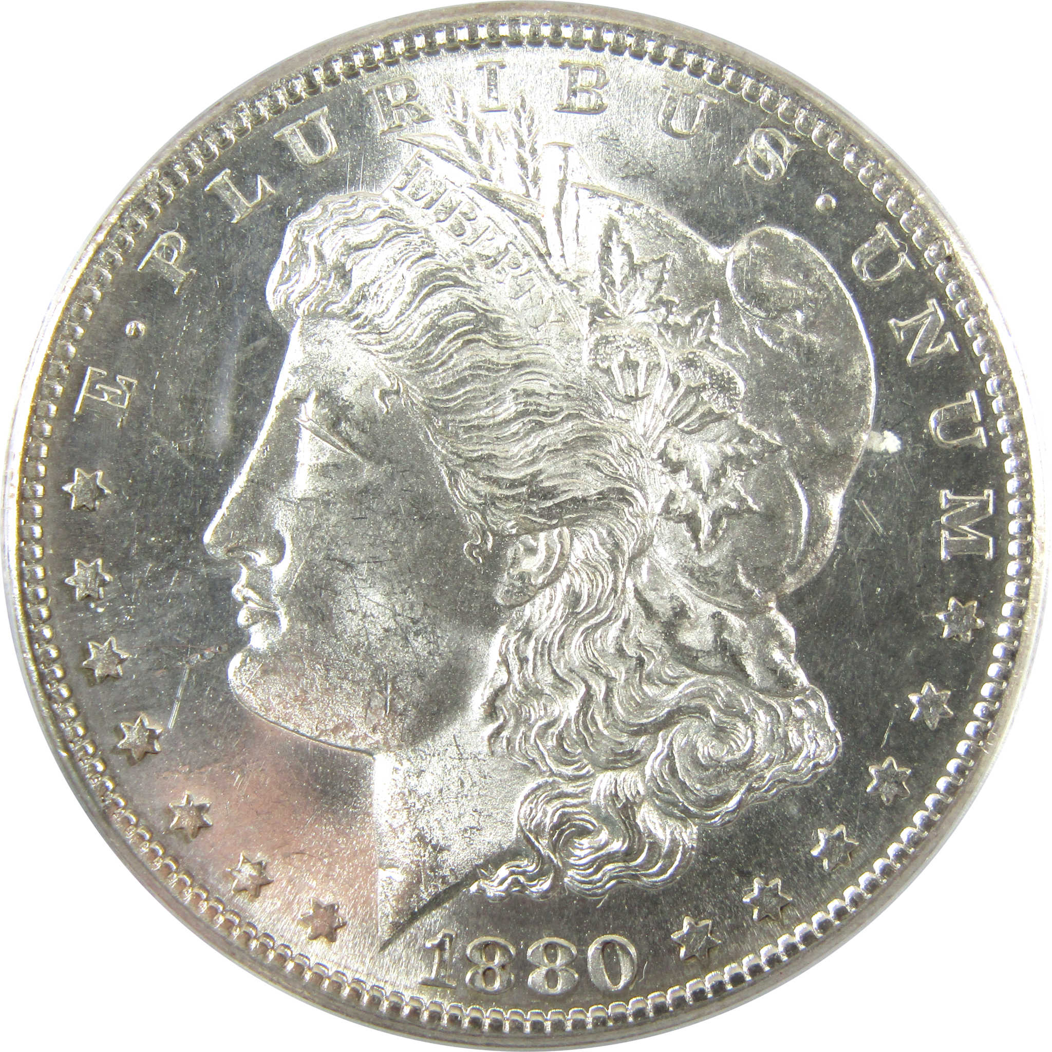 1880 S Morgan Silver $1 MS 62 PCGS McClaren Collection II SKU:CP1047