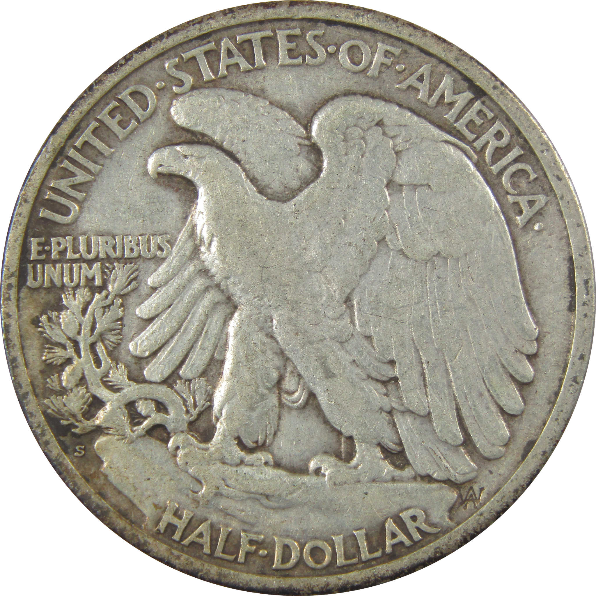 1918 S Liberty Walking Silver Half Dollar VF Very Fine Coin SKU:I24118