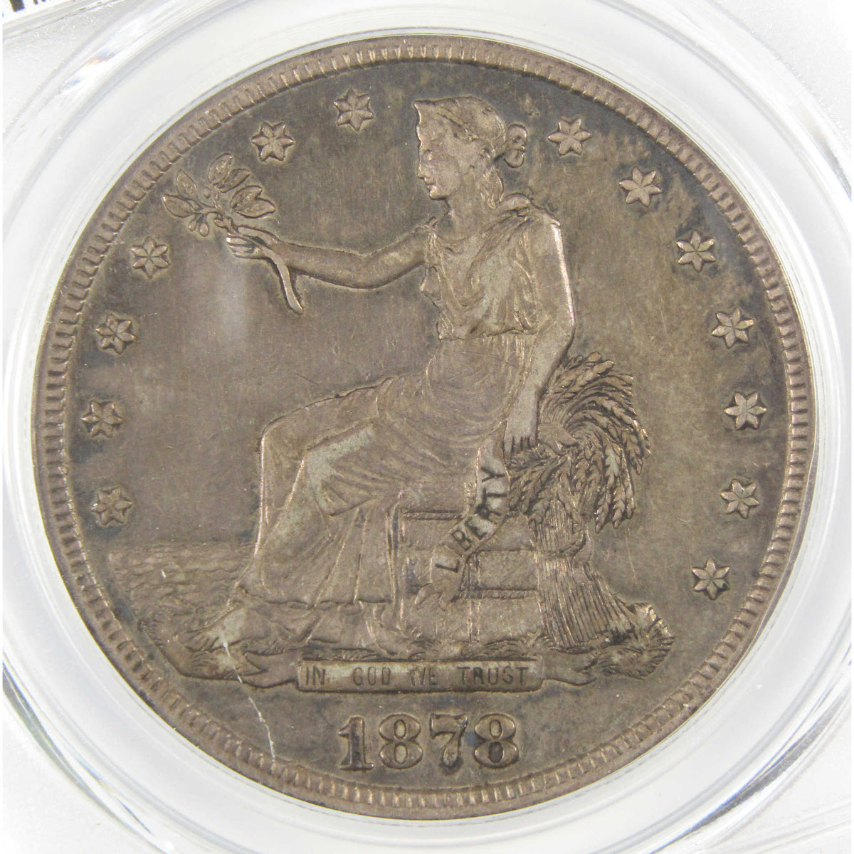 1878 S Trade Silver Dollar XF 40 PCGS $1 Coin Collectible