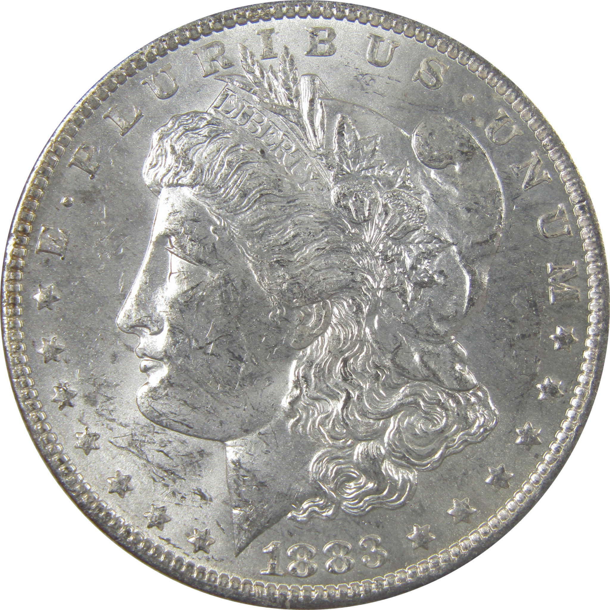 1883 O Morgan Silver Dollar Uncirculated Mint State Toned SKU:I24875