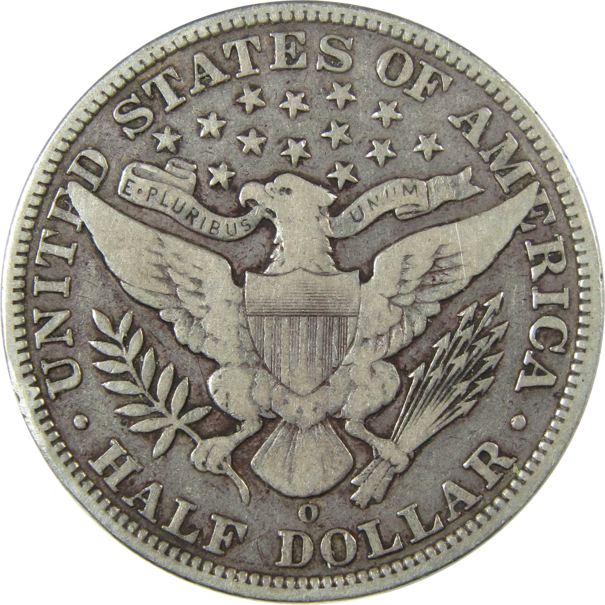 1904 O Barber Silver Half Dollar VF Very Fine 50c Coin SKU:I27099