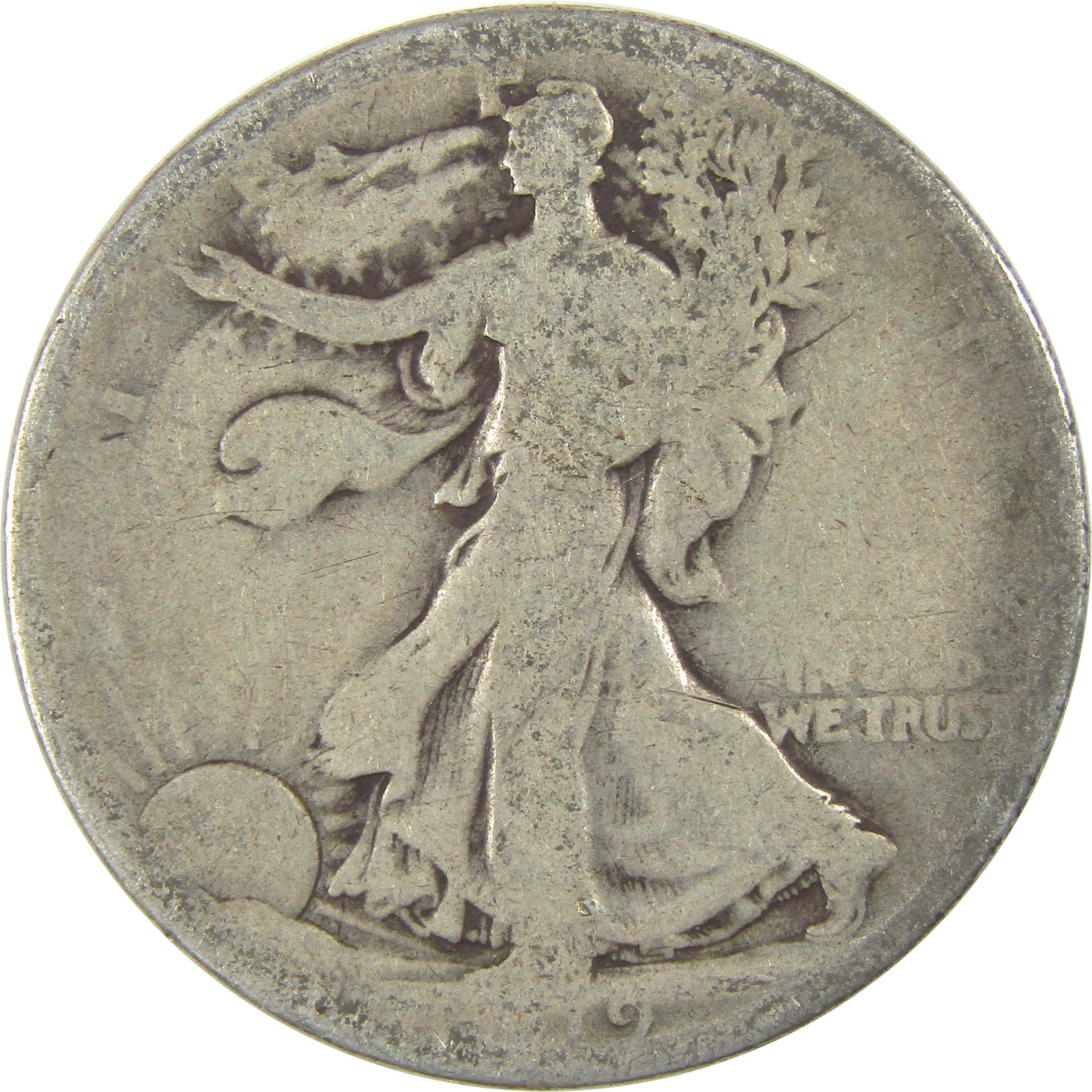 1919 D Liberty Walking Half Dollar AG About Good Silver SKU:I20047
