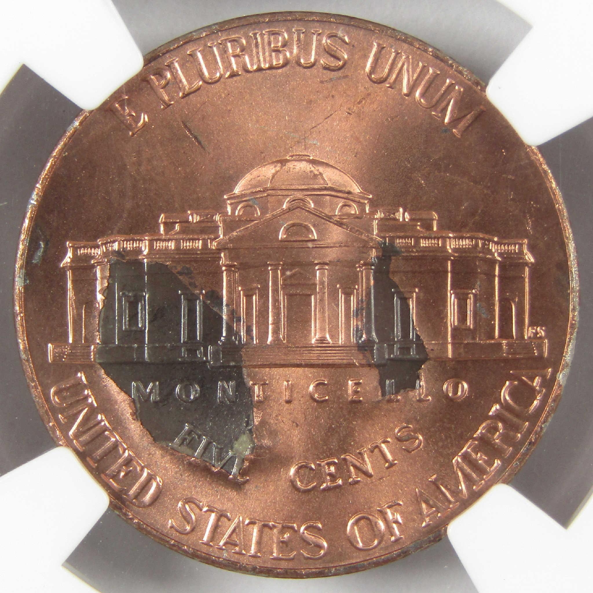 2023 D Jefferson Nickel MS 66 6FS NGC Sintered Planchet Mint Error