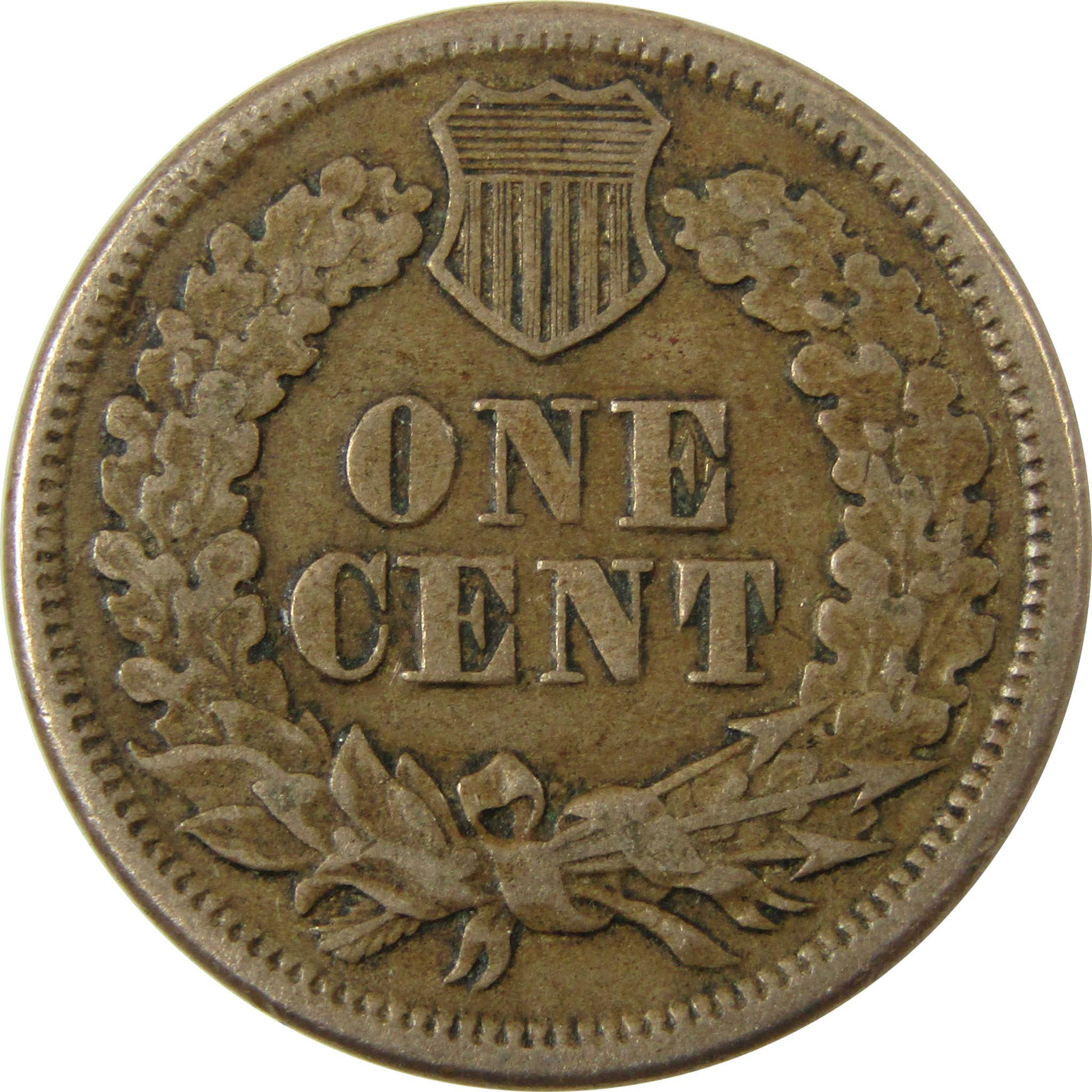 1863 Indian Head Cent VF Very Fine Details Penny 1c Coin SKU:CP1112