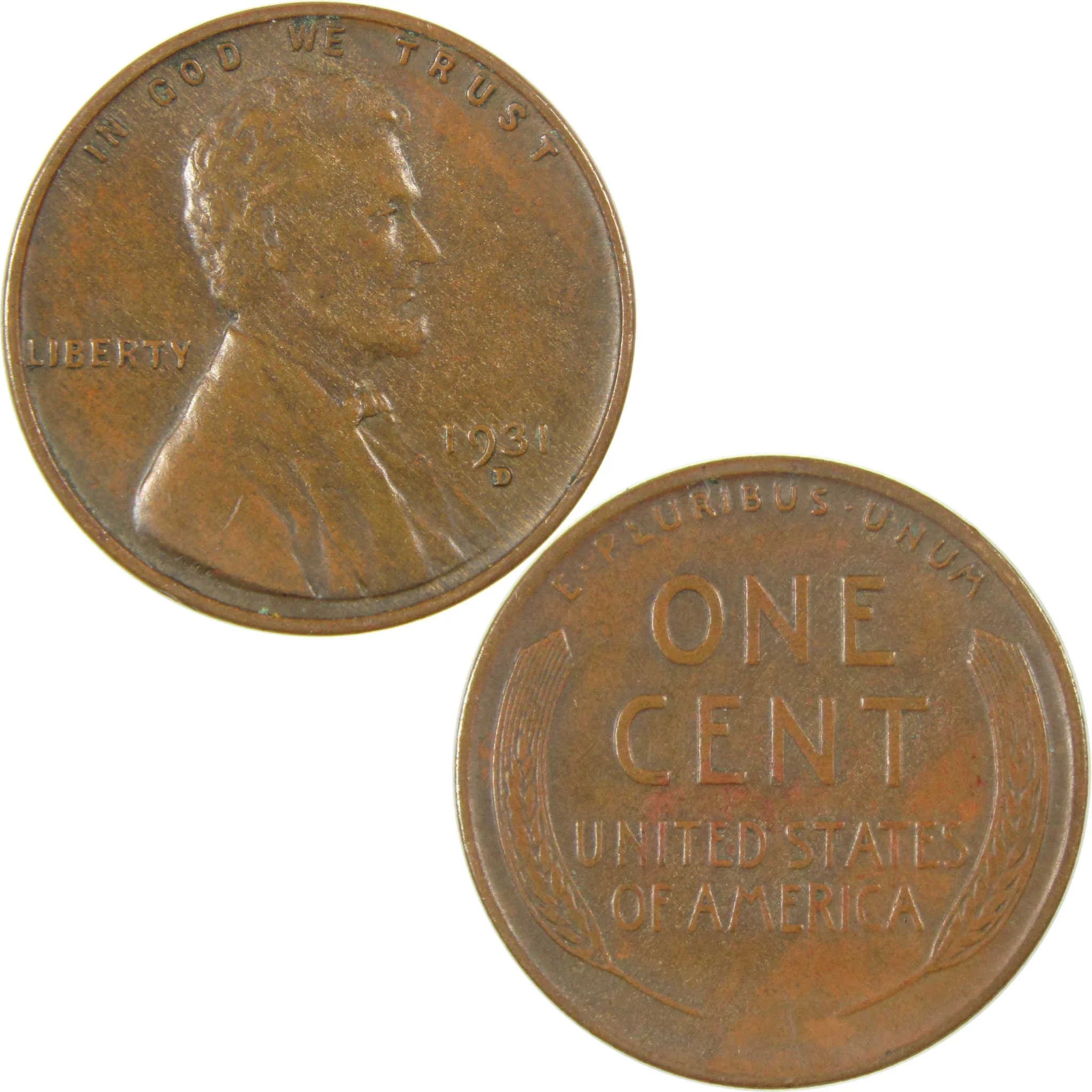 1931 D Lincoln Wheat Cent XF EF Extremely Fine Penny SKU:I27301