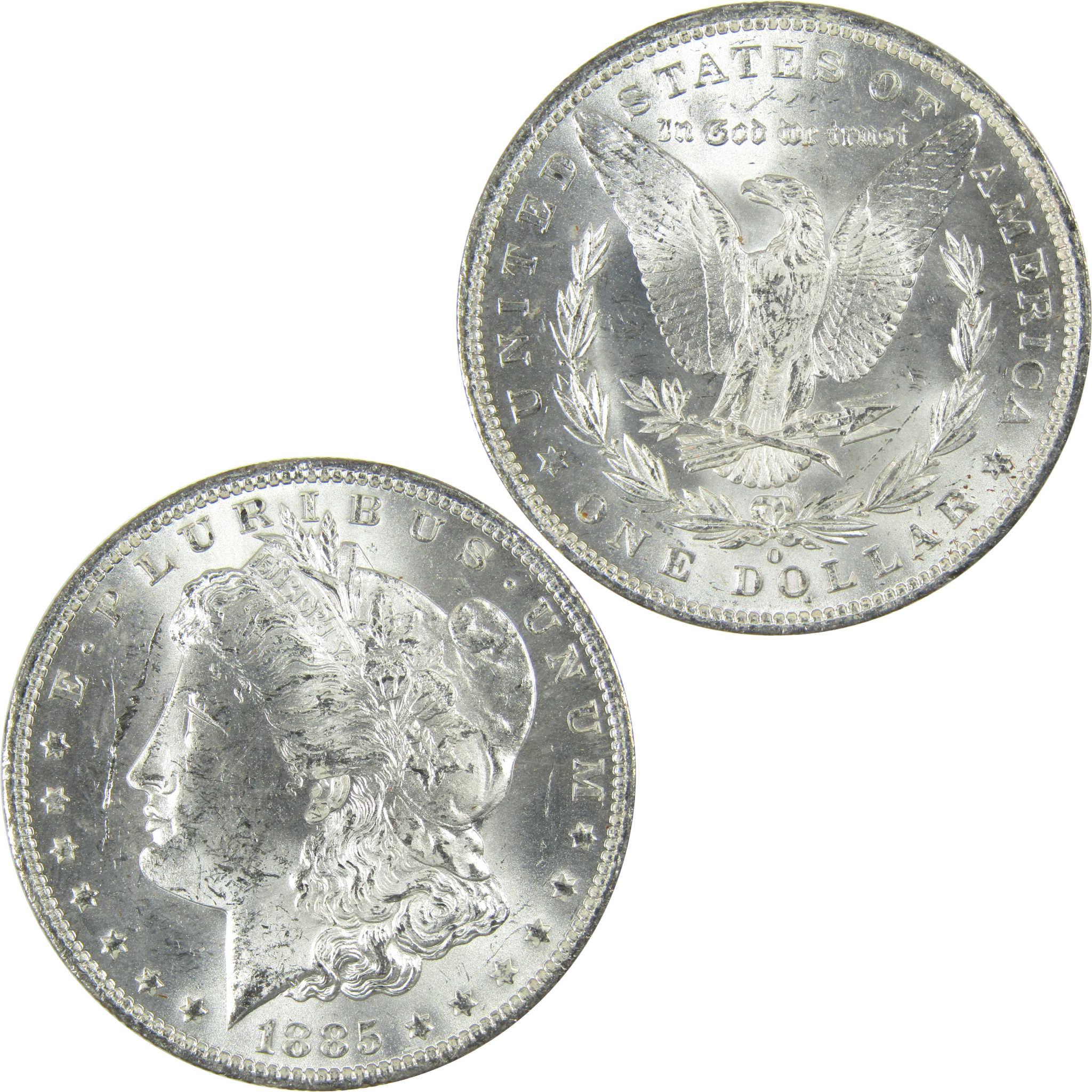1885 O Morgan Silver Dollar Uncirculated Mint State $1 Coin SKU:I27466 - Morgan coin - Morgan silver dollar - Morgan silver dollar for sale - Profile Coins & Collectibles