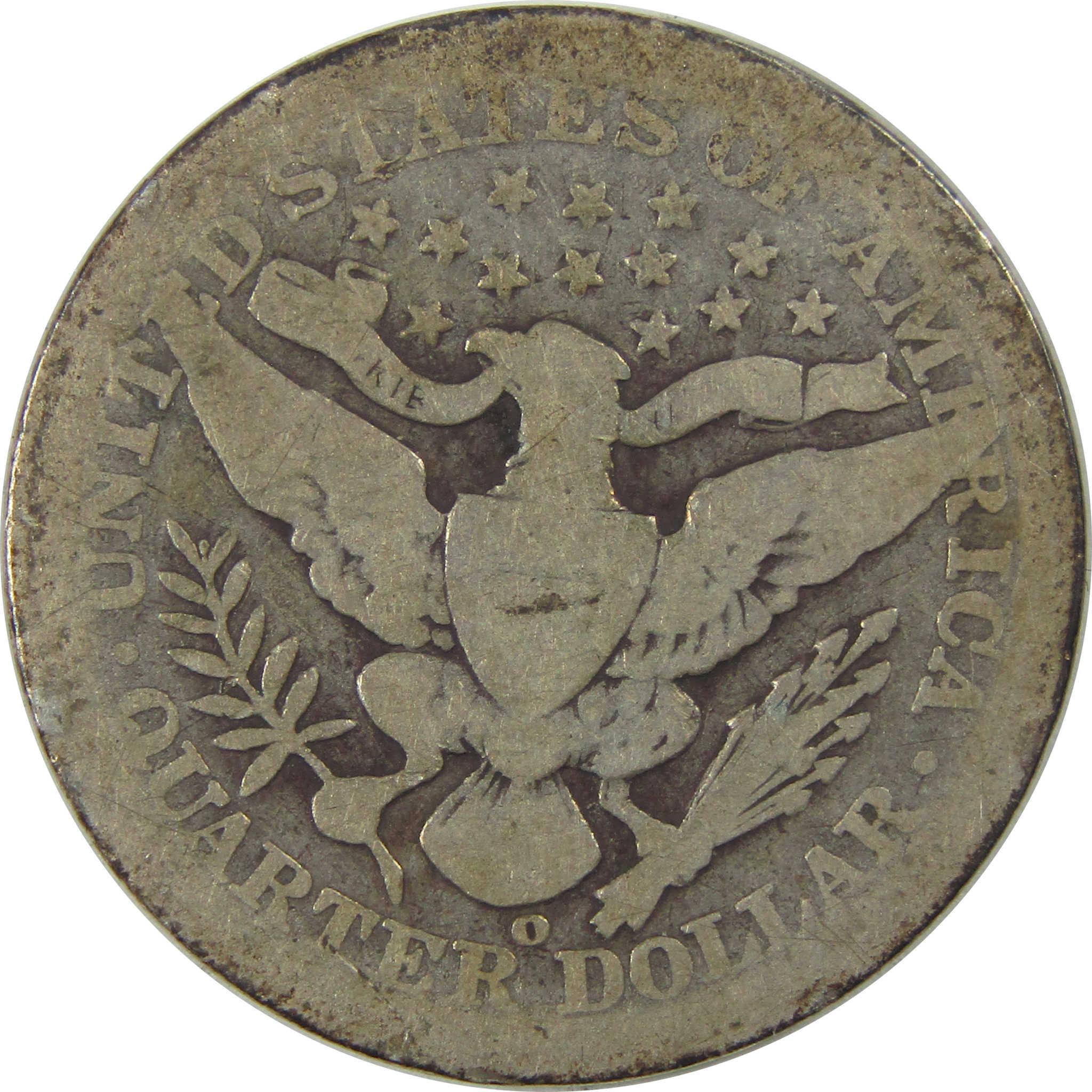 1905 O Barber Quarter AG About Good Silver 25c Coin SKU:I21827