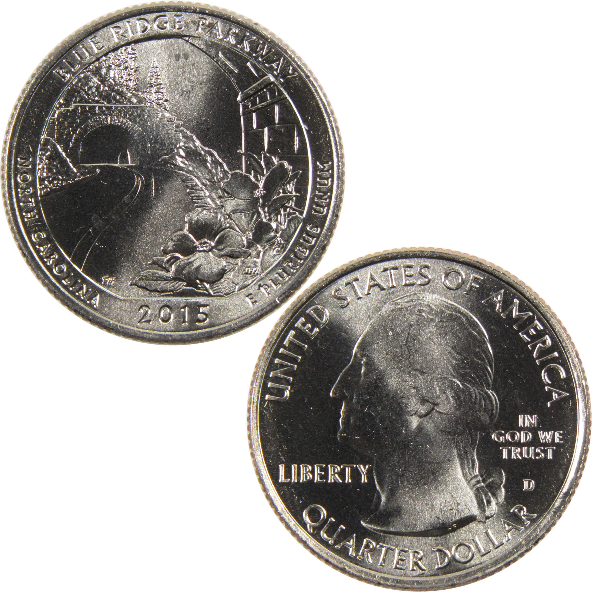 2015 D Blue Ridge Parkway National Park Quarter Uncirculated Clad 25c