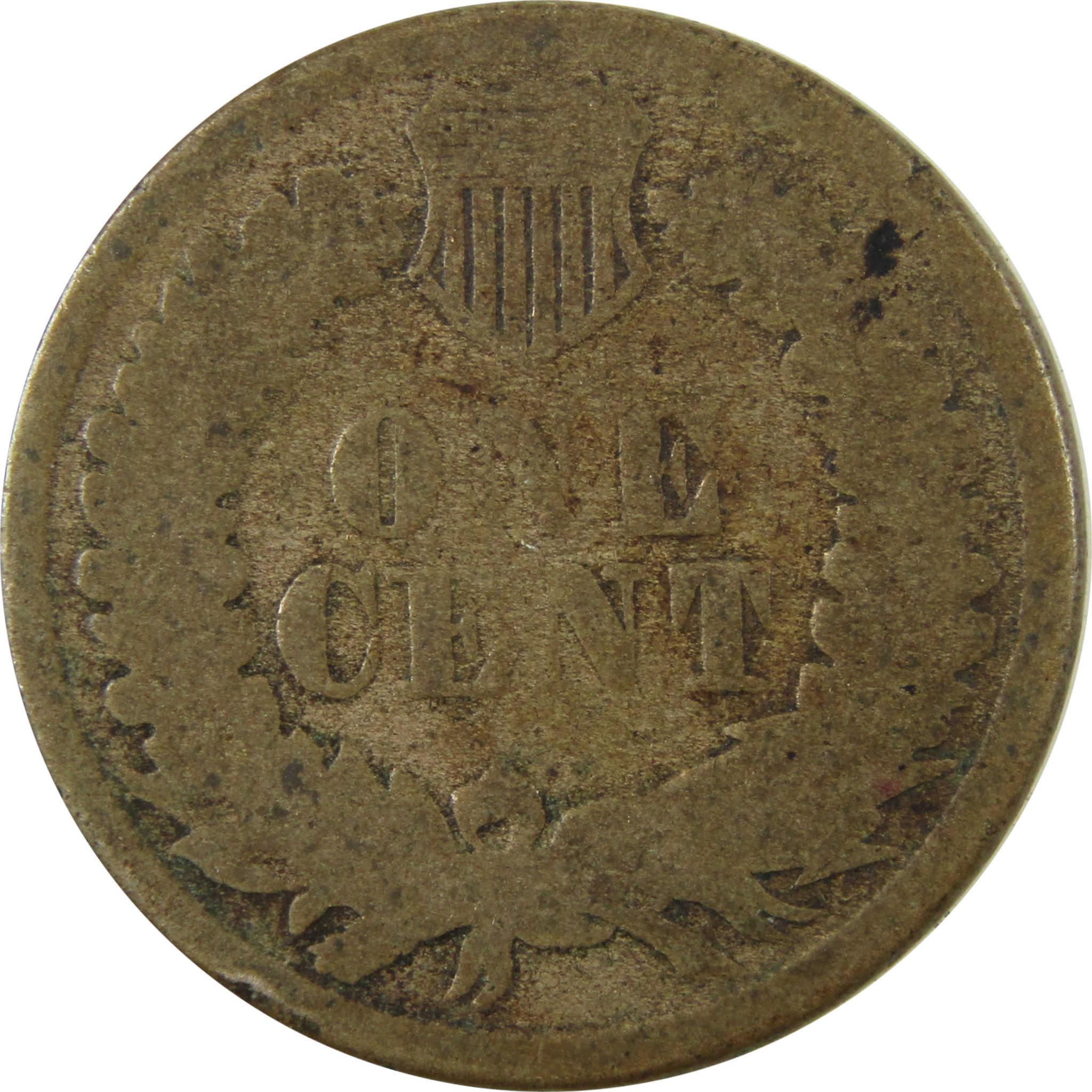 1861 Indian Head Cent G Good Details Penny 1c Coin SKU:CP1208