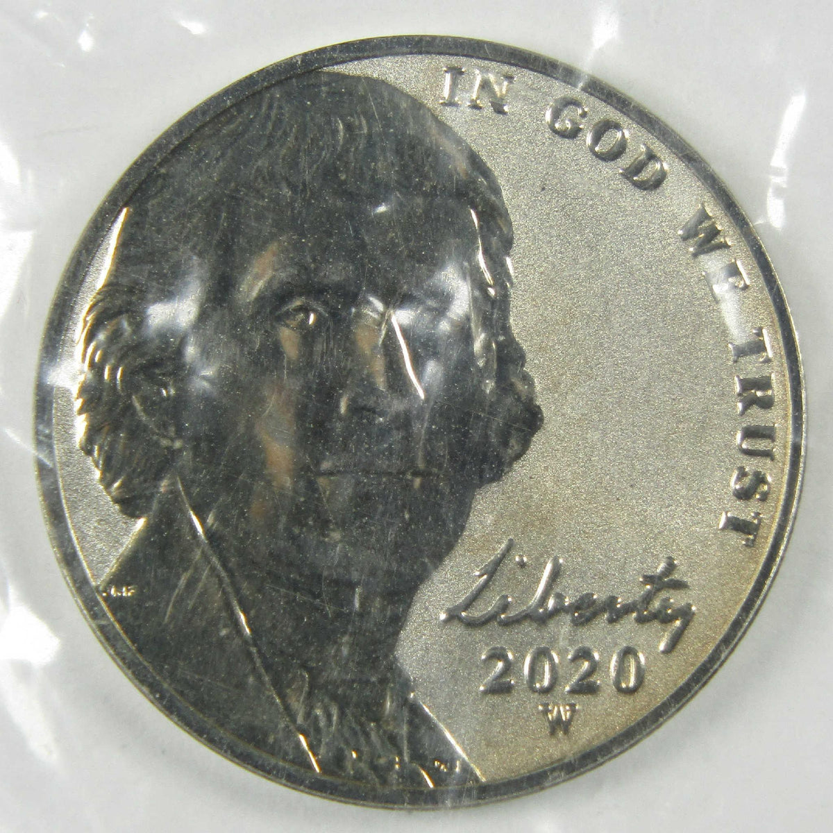2020 W Jefferson Nickel Reverse Proof 5c Coin Special Edition