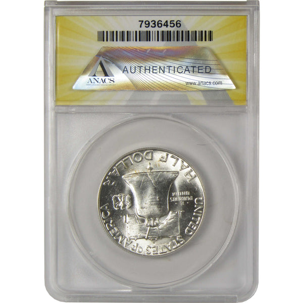 1948 D Franklin Silver Half Dollar MS 63 FBL ANACS 50c Coin SKU:I28786