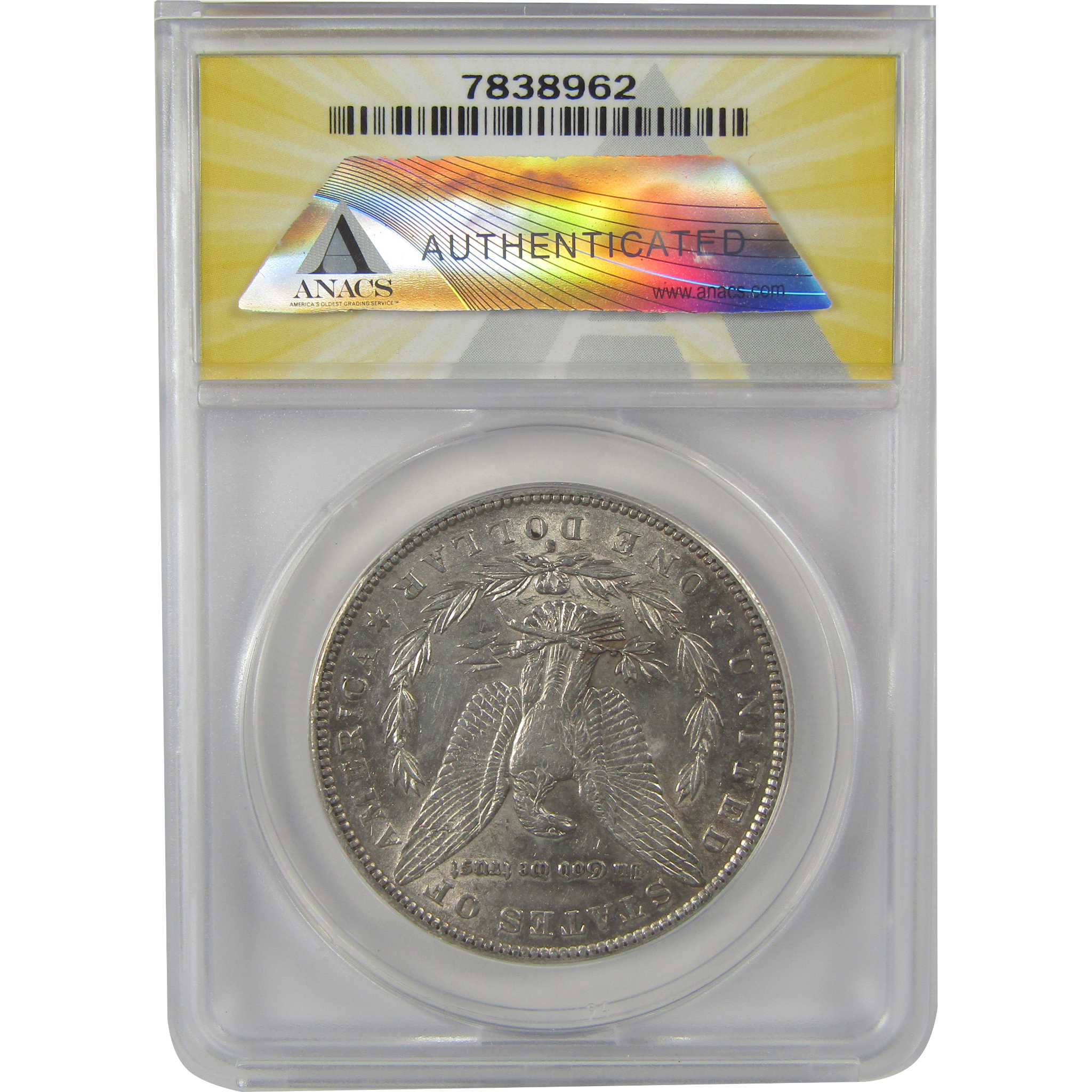 1890 S Morgan Dollar AU 50 ANACS Silver $1 Coin SKU:I22147 - Morgan coin - Morgan silver dollar - Morgan silver dollar for sale - Profile Coins & Collectibles