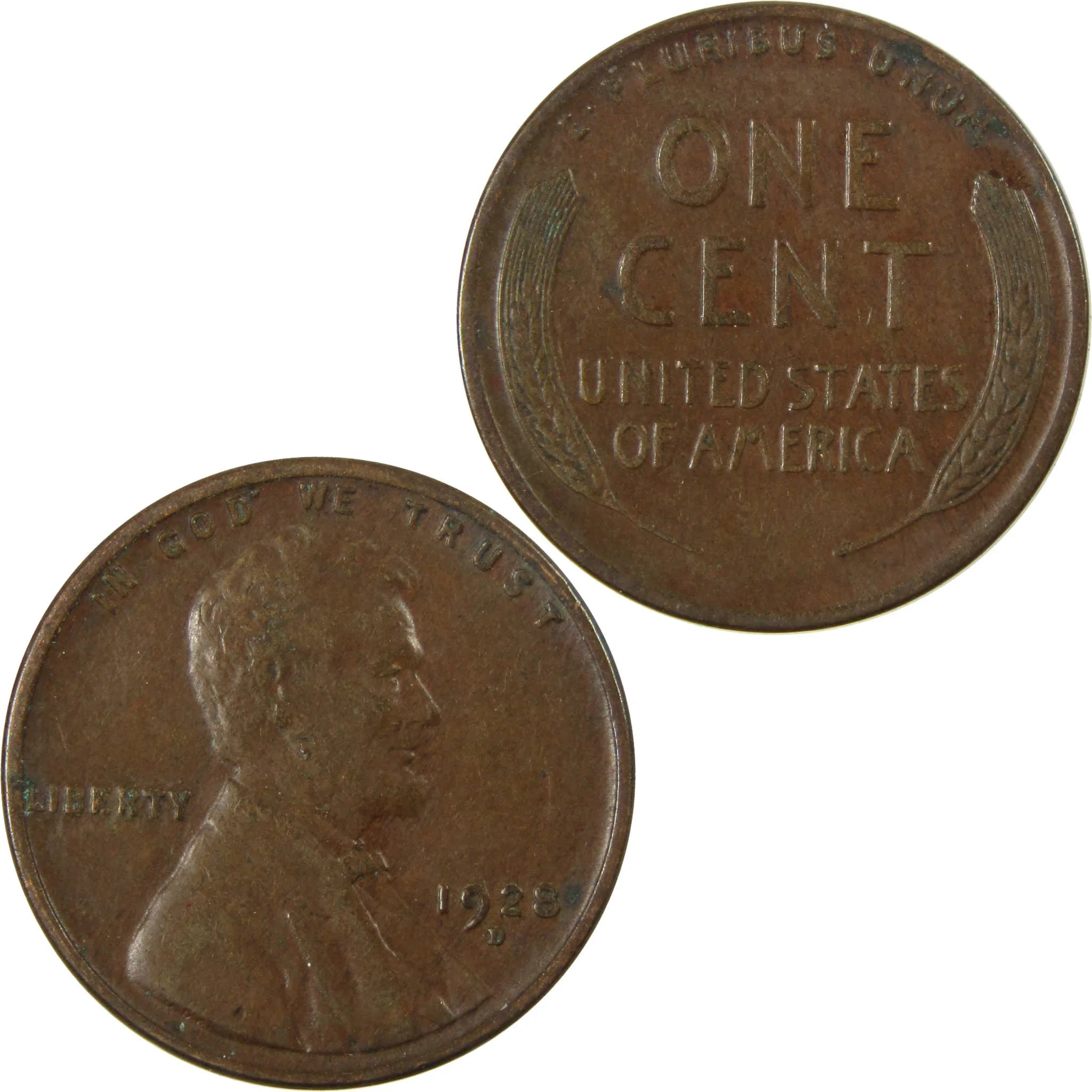 1928 D Lincoln Wheat Cent VF Very Fine Penny 1c Coin SKU:I27598