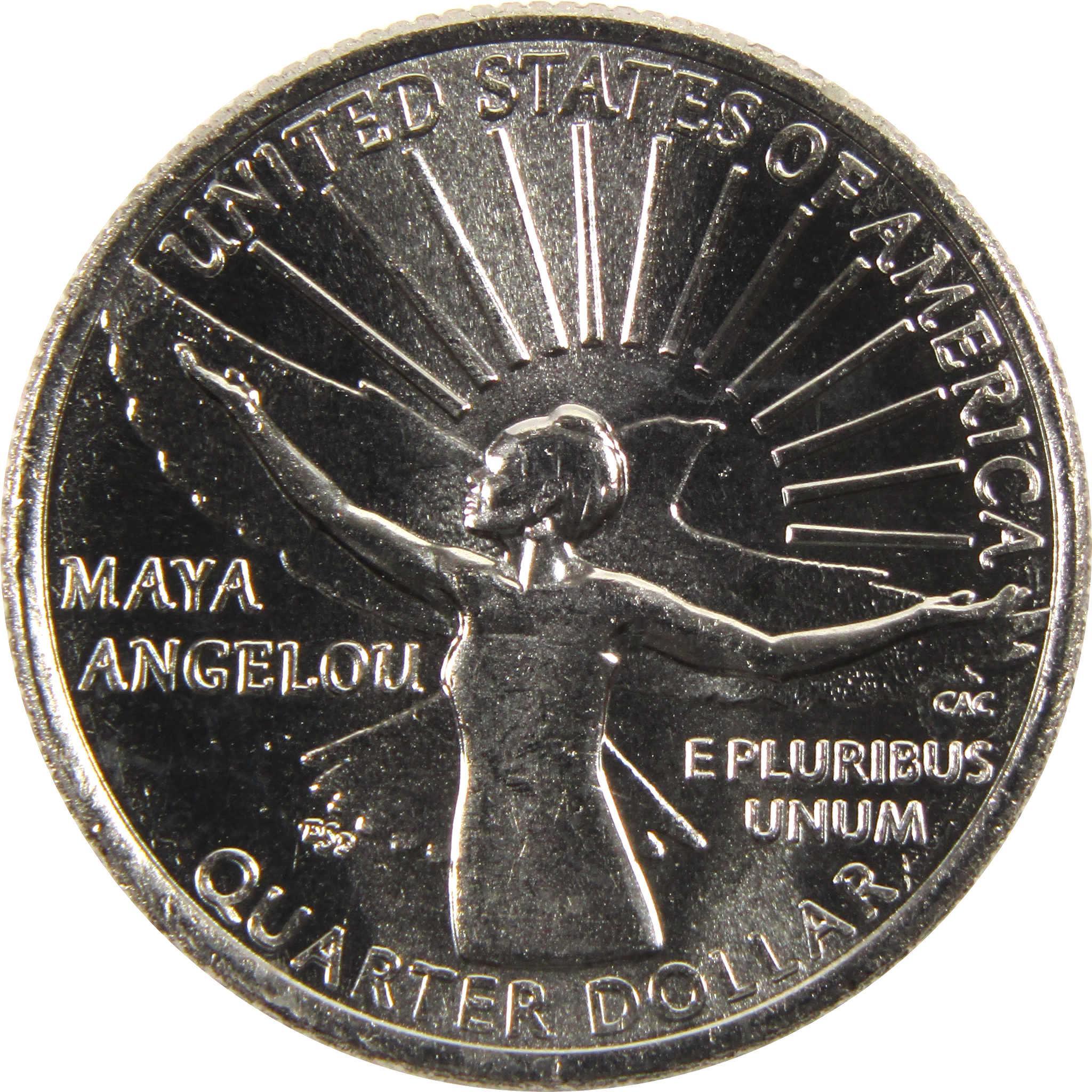 2022 D Maya Angelou American Women Quarter BU Uncirculated Clad Coin