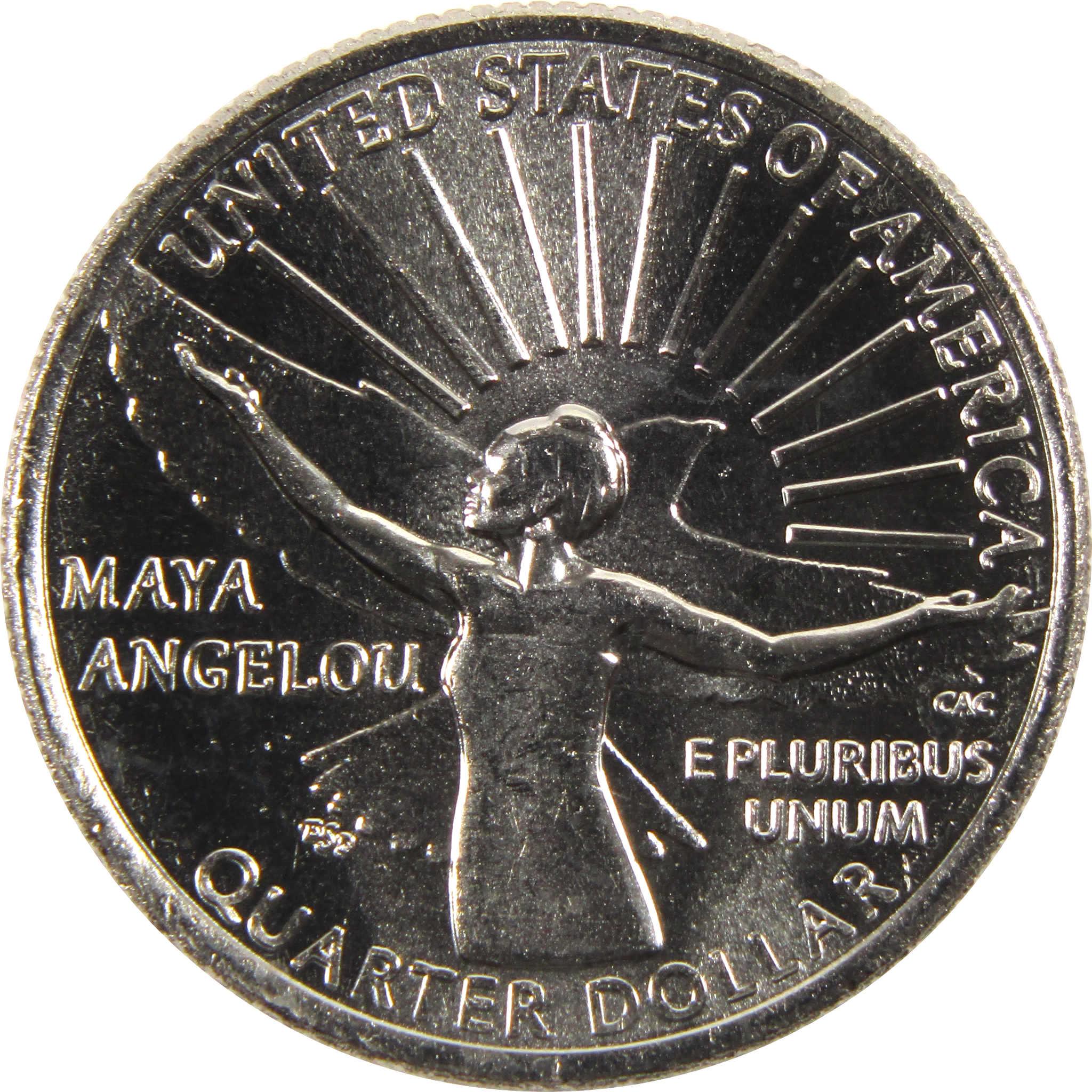 2022 D Maya Angelou American Women Quarter BU Uncirculated Clad Coin