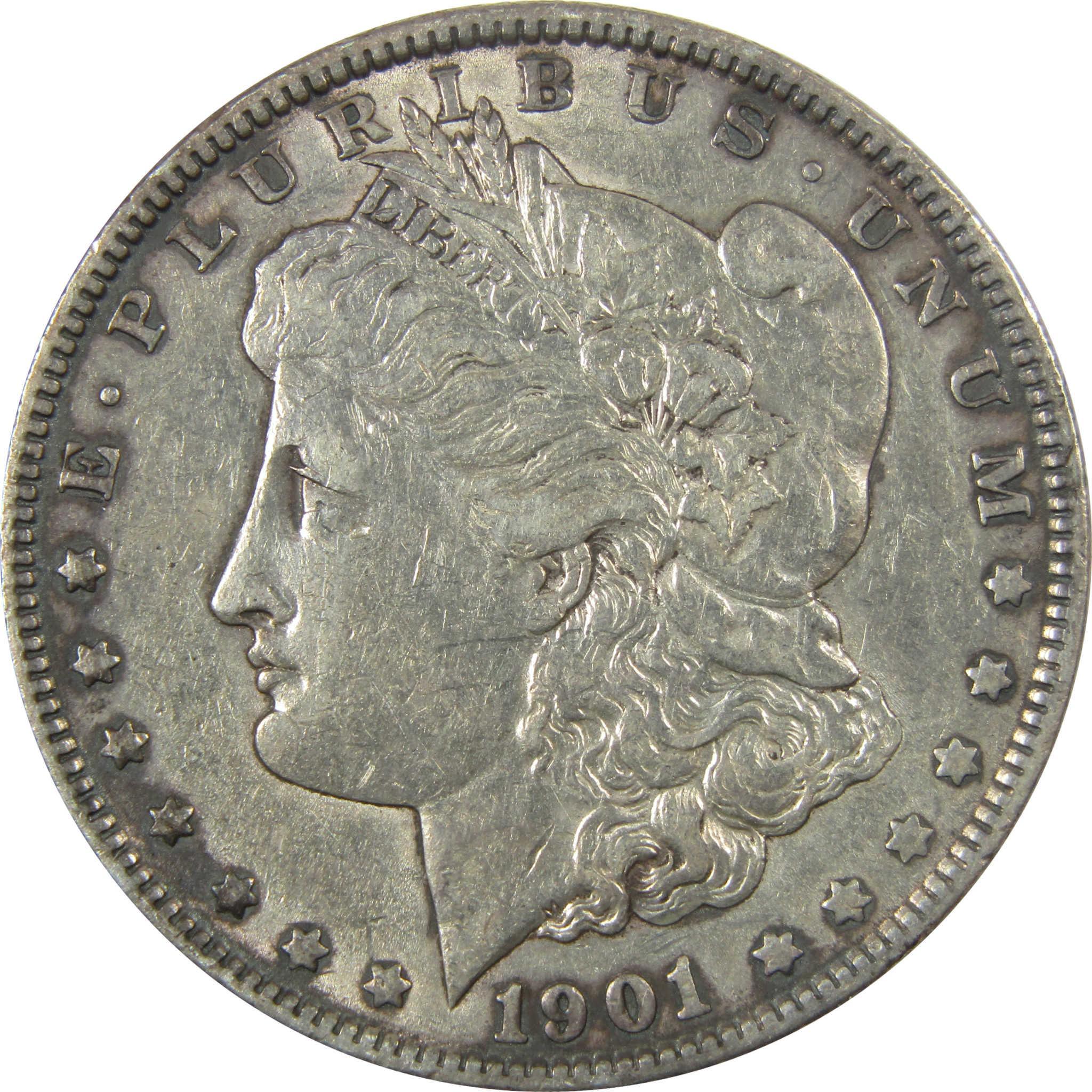 1901 Morgan Silver Dollar XF EF Extremely Fine Details SKU:I24985 - Morgan coin - Morgan silver dollar - Morgan silver dollar for sale - Profile Coins & Collectibles