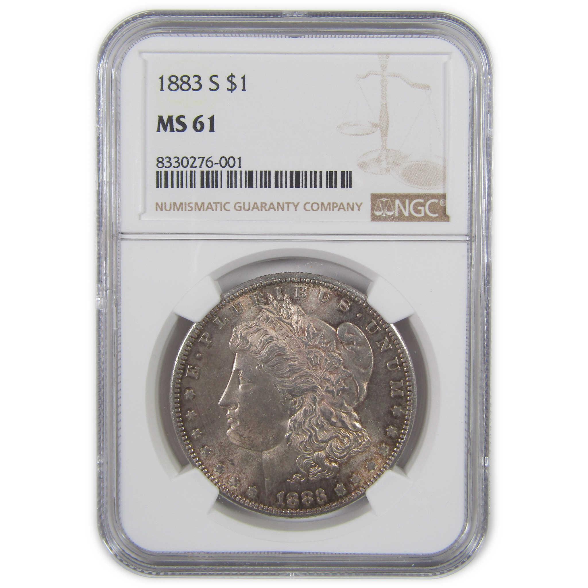 1883 S Morgan Dollar MS 61 NGC Silver Uncirculated $1 Coin SKU:I18246 - Morgan coin - Morgan silver dollar - Morgan silver dollar for sale - Profile Coins & Collectibles