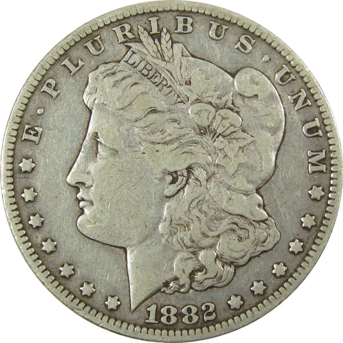 1882 CC Morgan Silver Dollar VF Very Fine $1 Coin SKU:CP1700 - Morgan coin - Morgan silver dollar - Morgan silver dollar for sale - Profile Coins & Collectibles