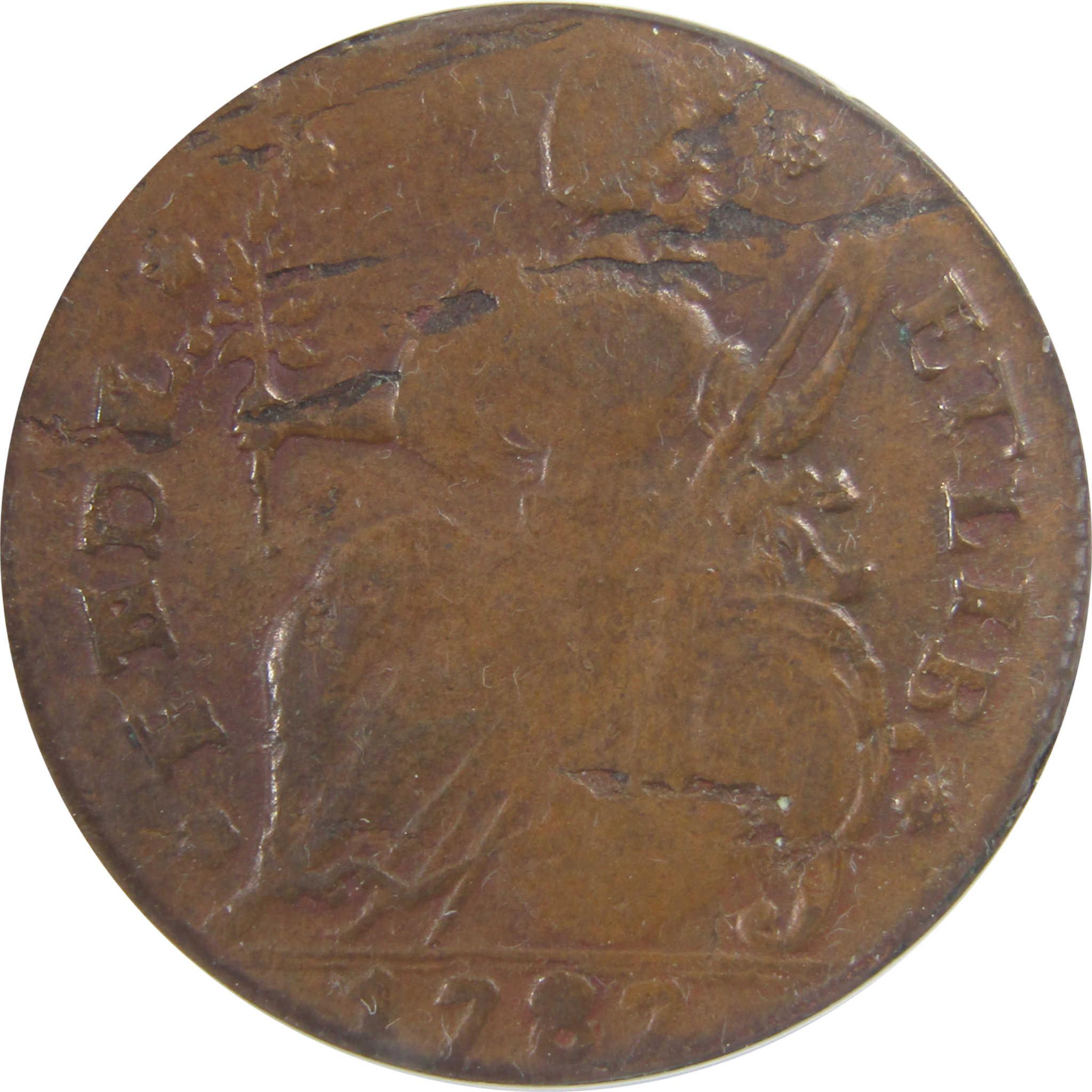 1787 Draped Bust Connecticut VF 20 ANACS Post Colonial Coin SKU:I25652