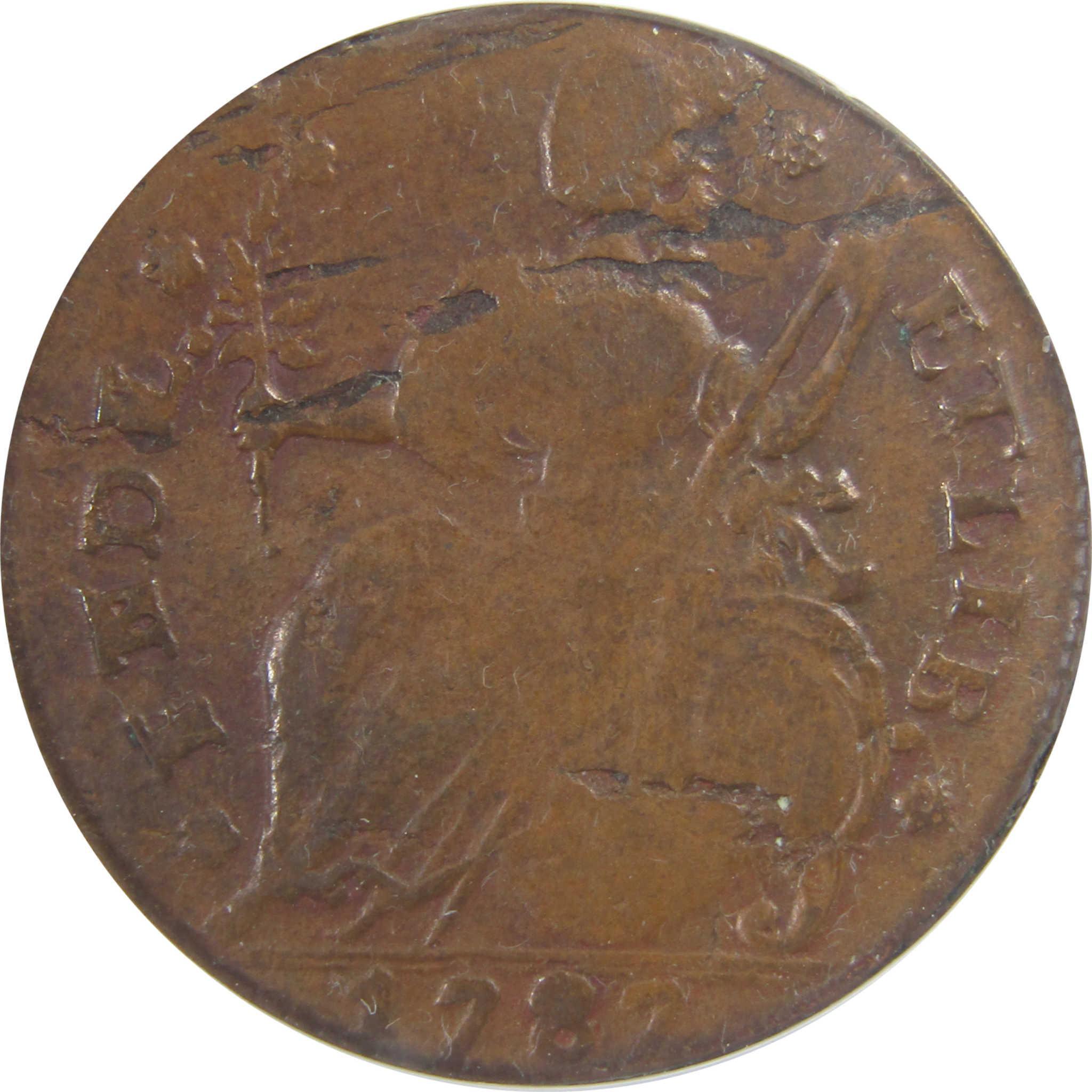 1787 Draped Bust Connecticut VF 20 ANACS Post Colonial Coin SKU:I25652