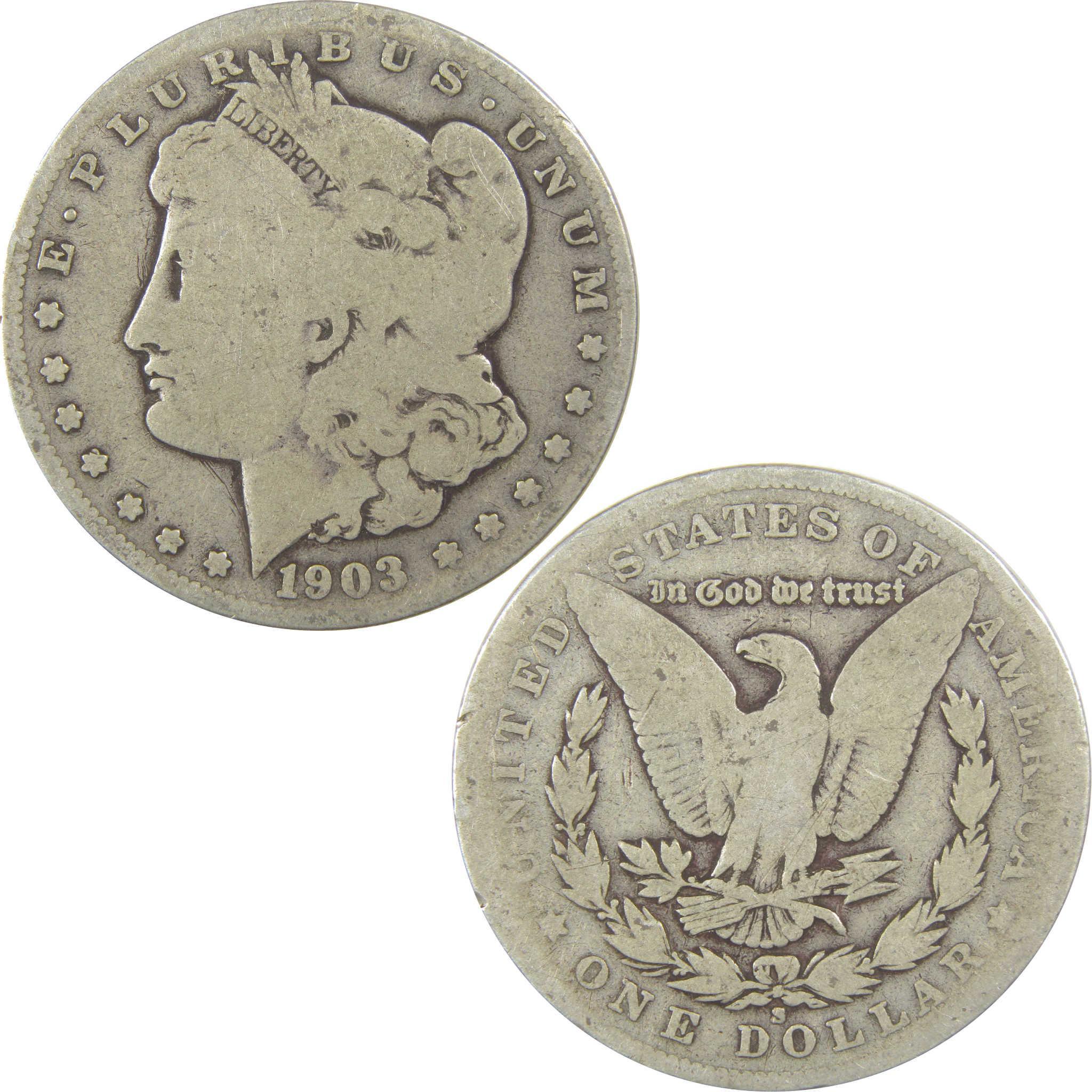 1903 S Morgan Dollar G Good Silver $1 Coin SKU:I22094 - Morgan coin - Morgan silver dollar - Morgan silver dollar for sale - Profile Coins & Collectibles