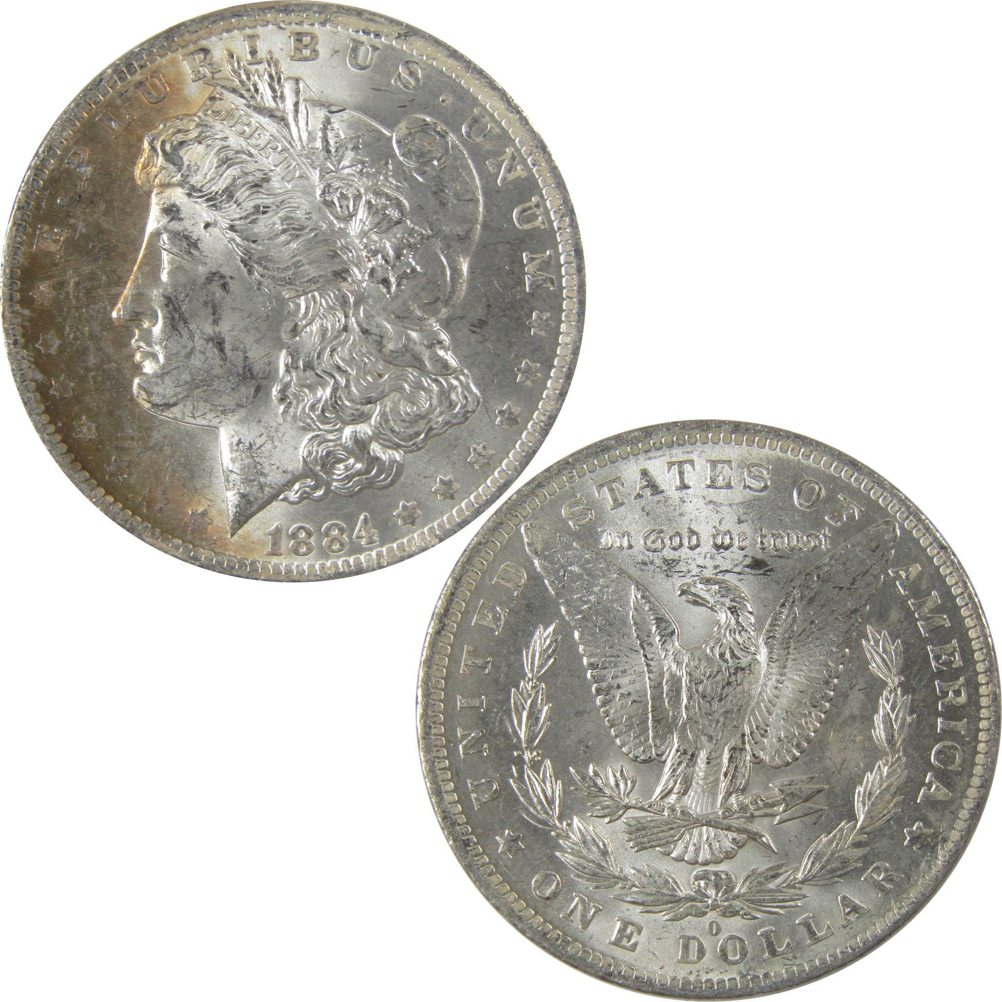 1884 O Morgan Silver Dollar BU Choice Uncirculated Toned SKU:I24172