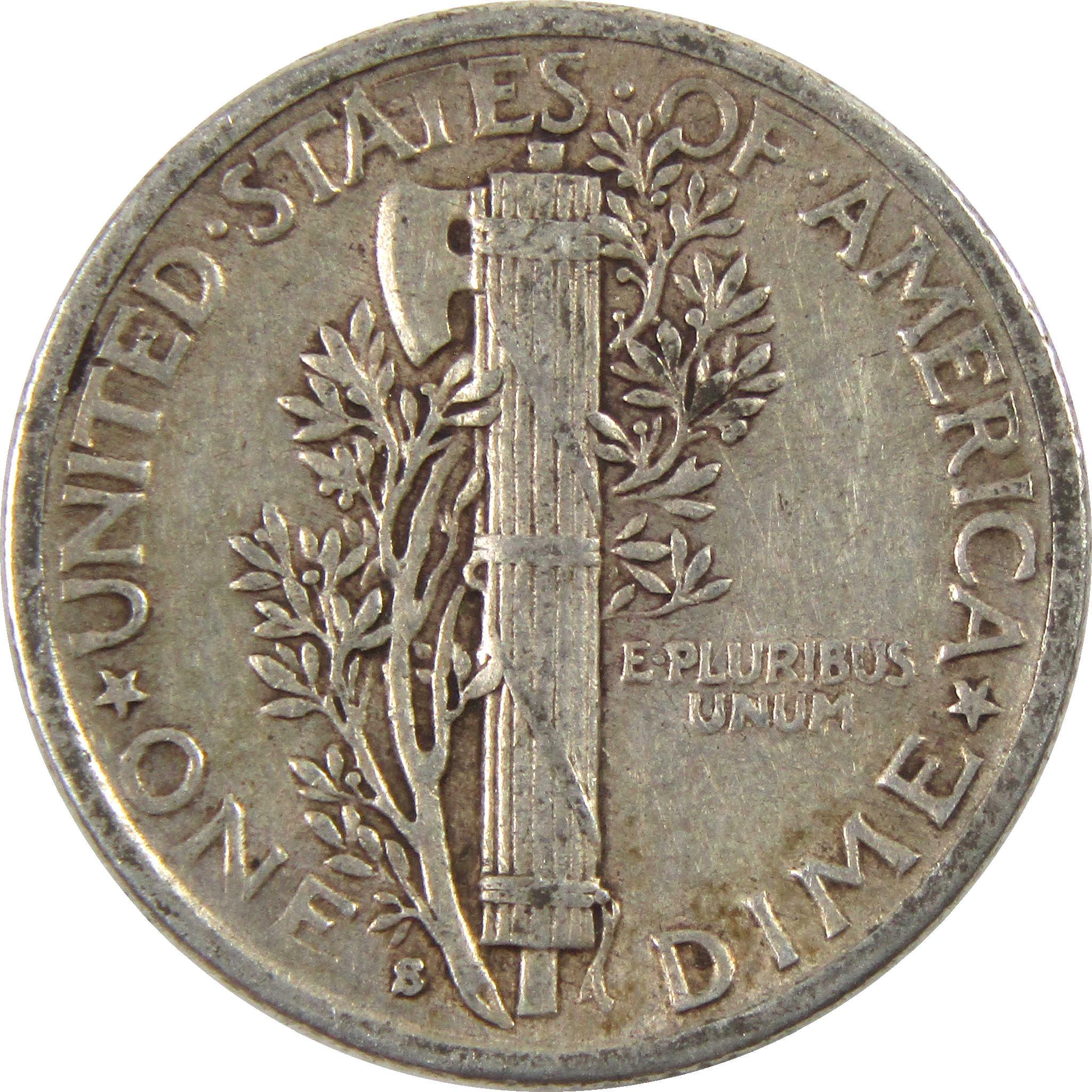 1941 S Mercury Dime XF EF Extremely Fine Silver 10c Coin