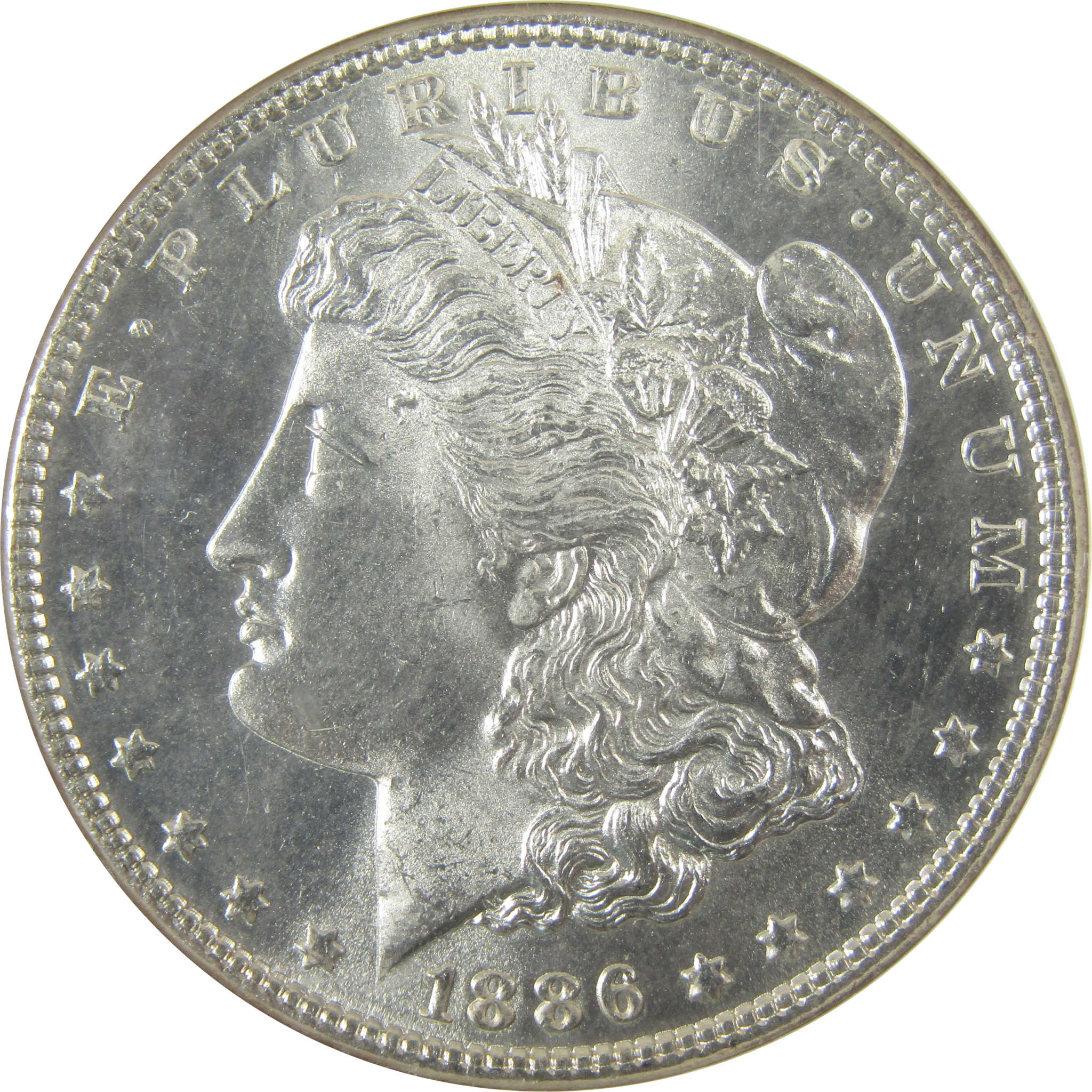 1886 VAM-17 DDR Arrows Top 100 Morgan Silver $1 MS 64 NGC SKU:CP1054