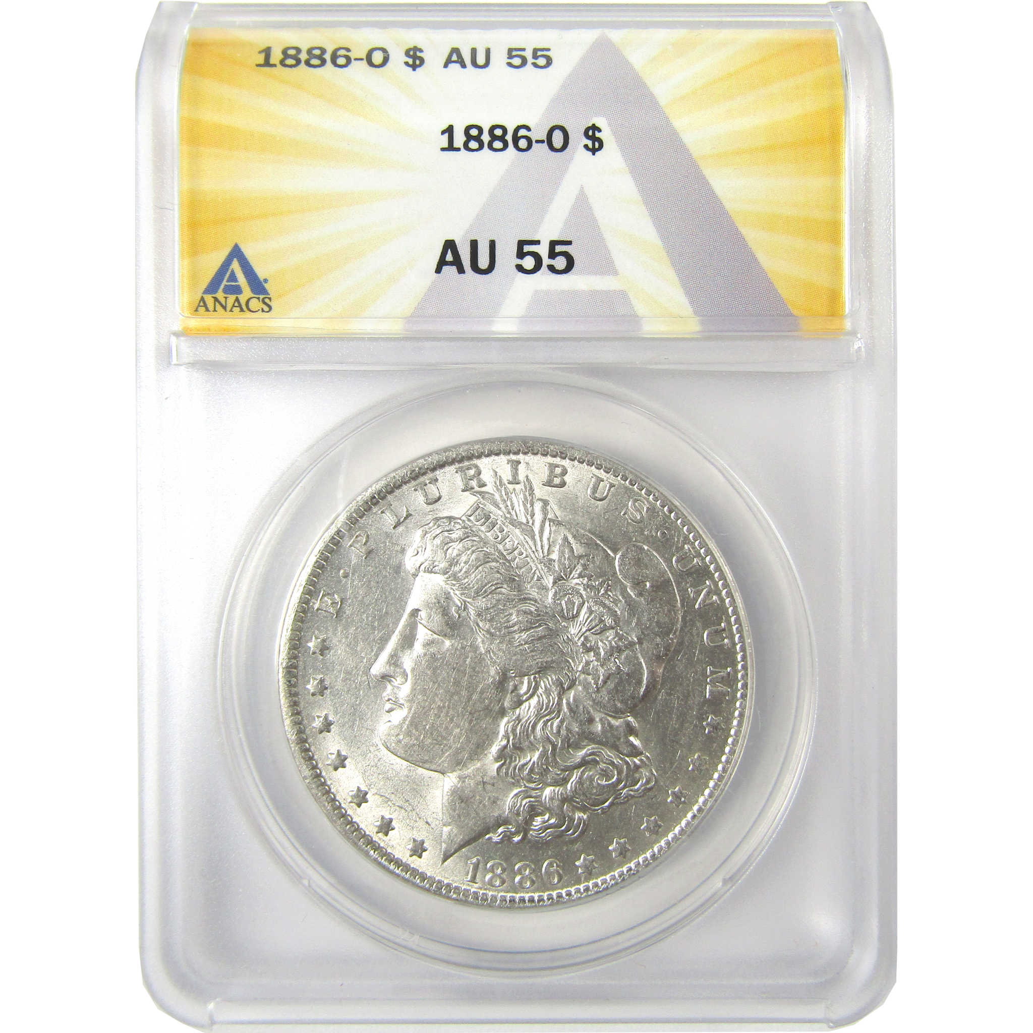 1886 O Morgan Dollar AU 55 ANACS Silver $1 Coin SKU:I19273 - Morgan coin - Morgan silver dollar - Morgan silver dollar for sale - Profile Coins & Collectibles