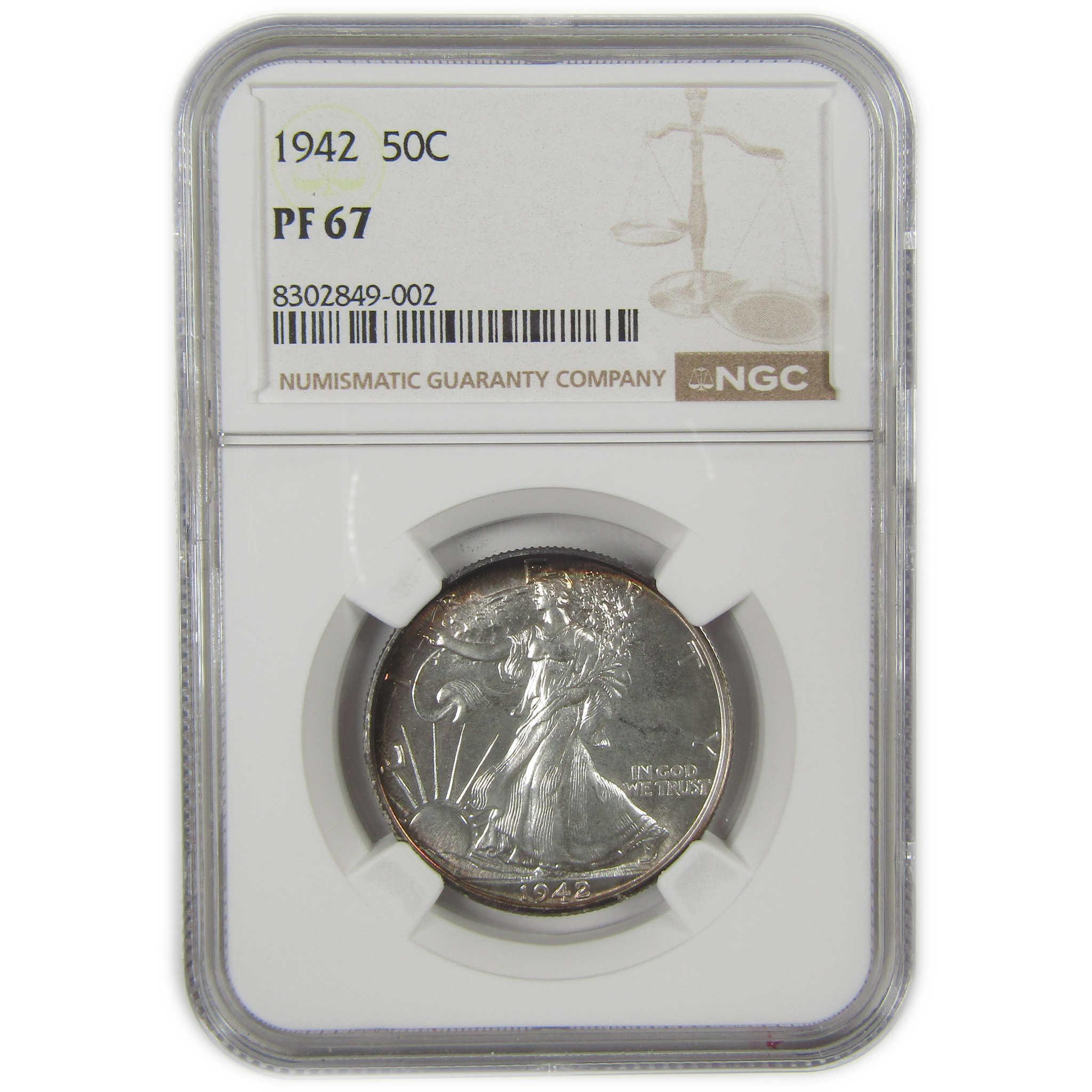 1942 Liberty Walking Half Dollar PF 67 NGC Silver Proof SKU:I20578