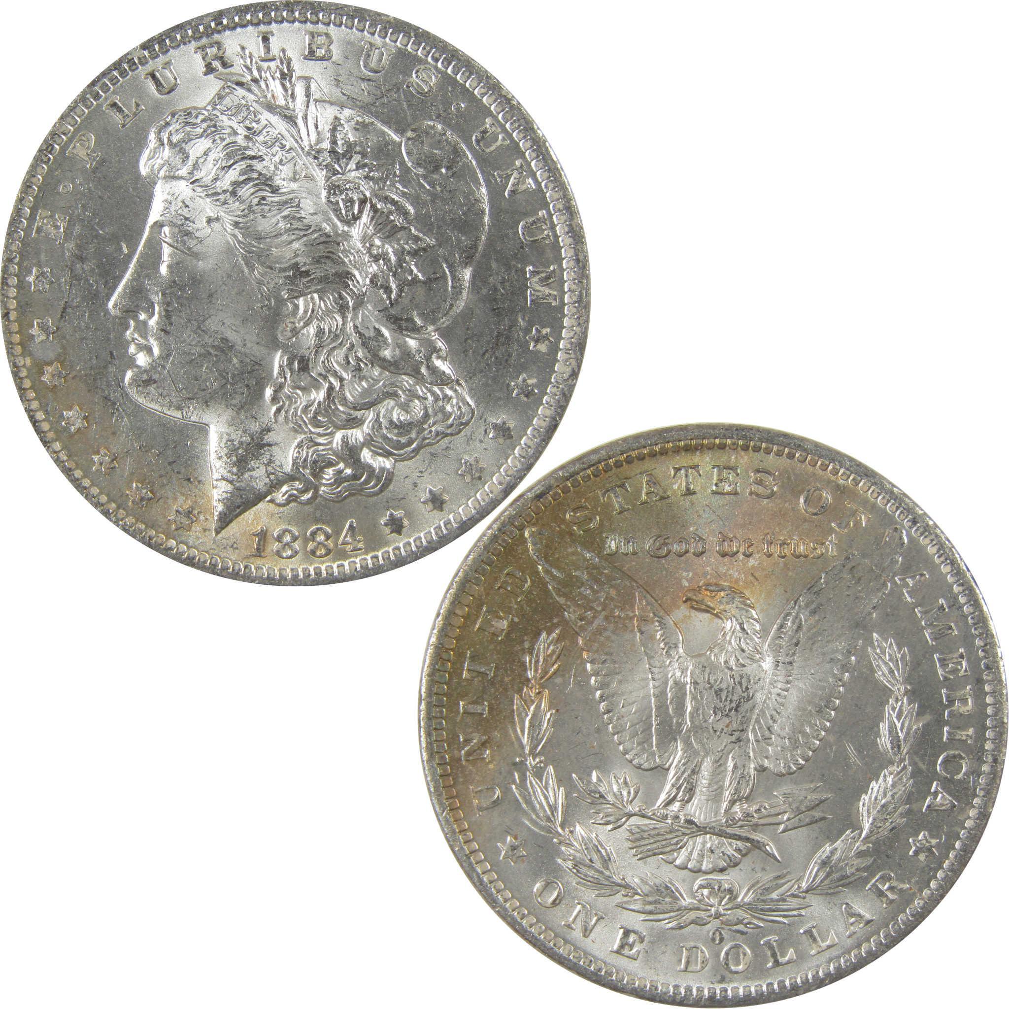 1884 O Morgan Silver Dollar BU Choice Uncirculated Toned SKU:I24176