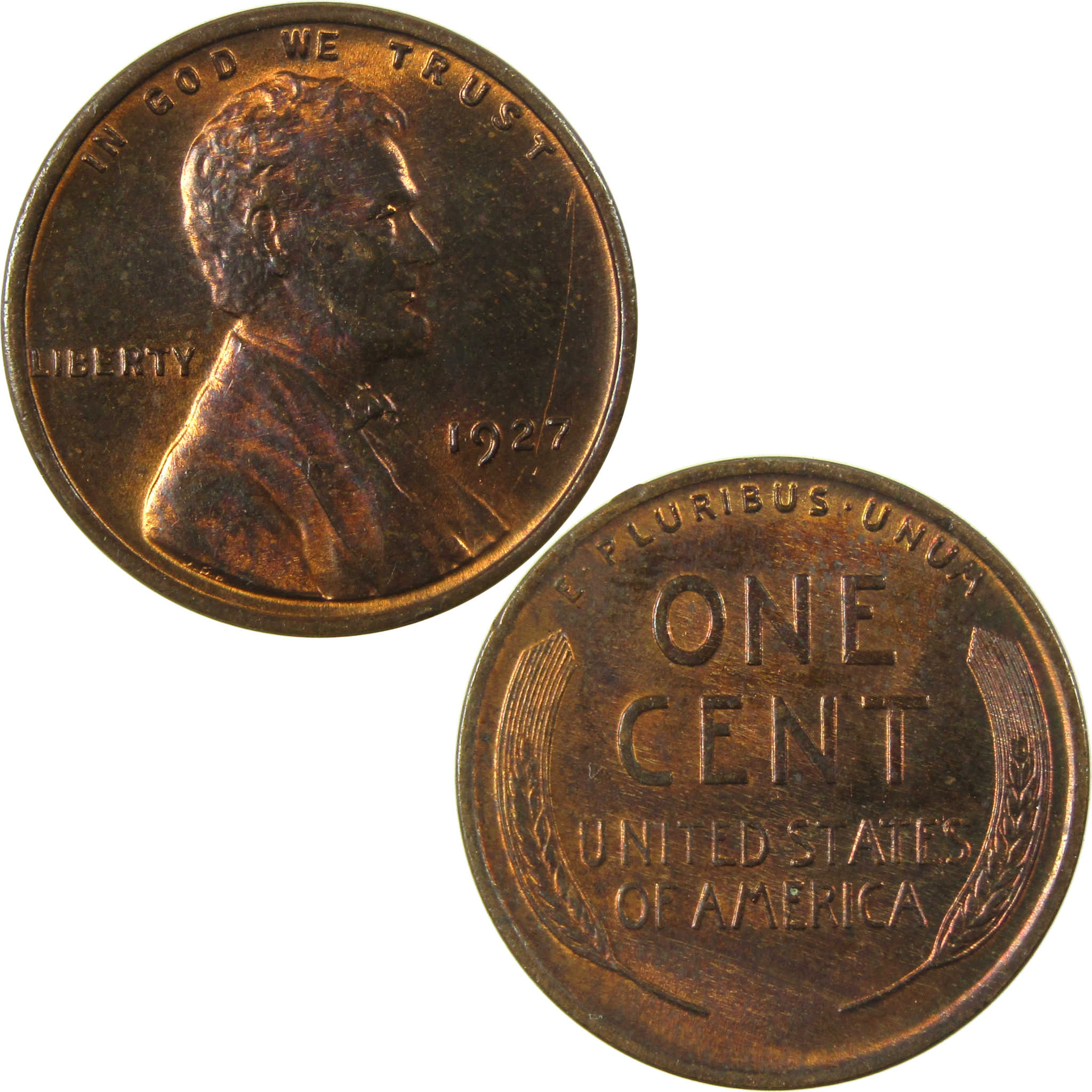 1927 Lincoln Wheat Cent AU About Uncirculated Penny 1c Coin SKU:I26036