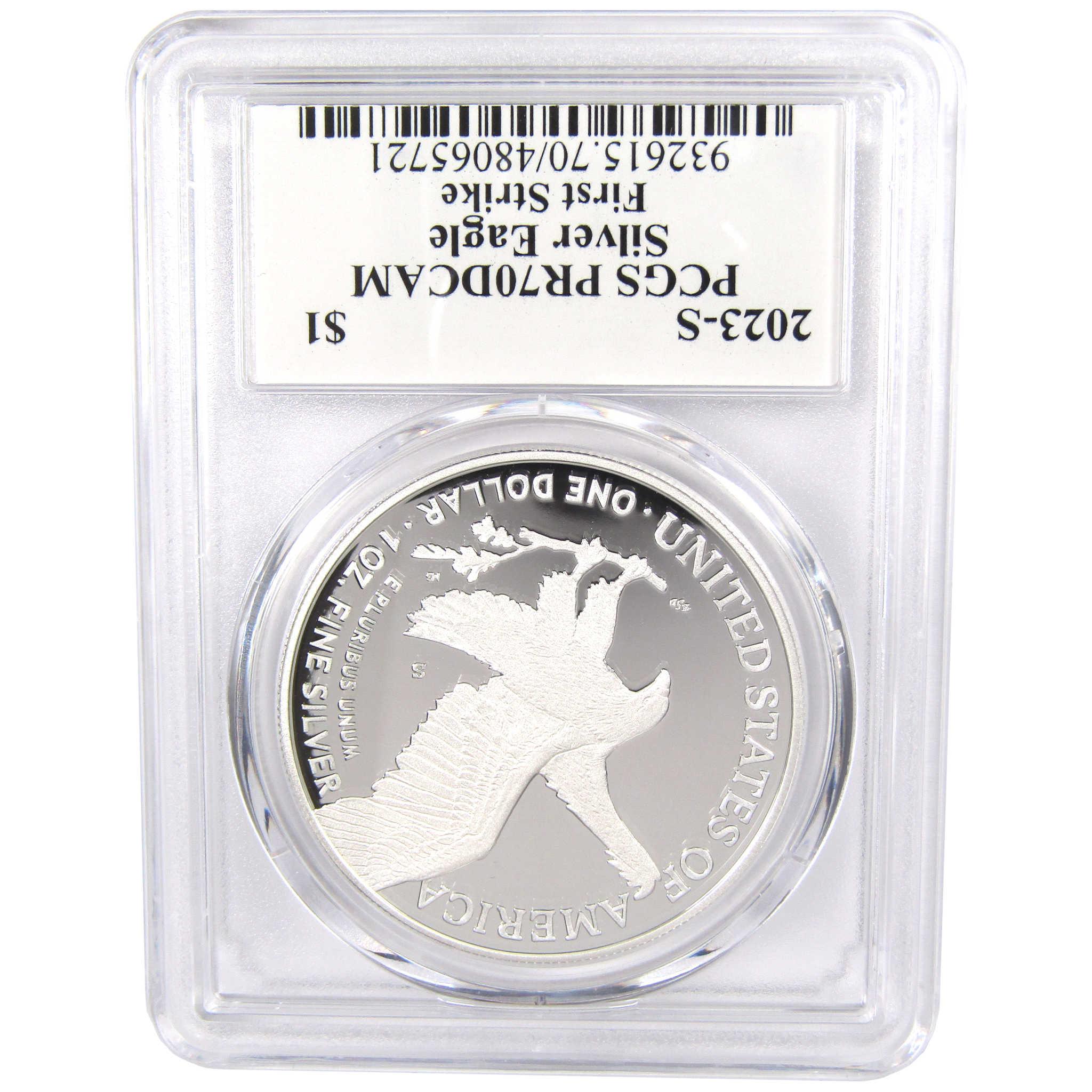 2023 S American Silver Eagle PR 70 DCAM PCGS Proof Damstra SKU:OPC112