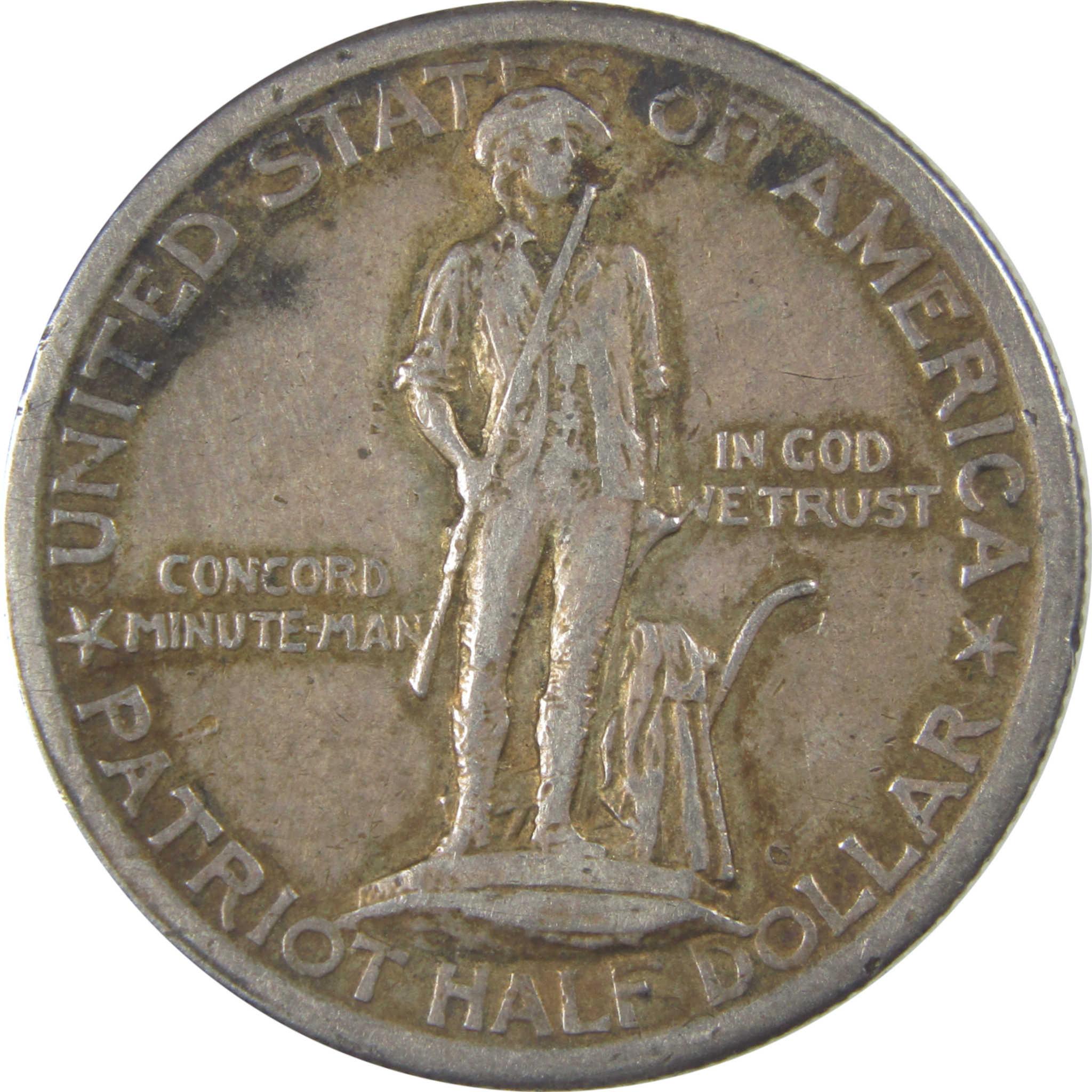 Lexington-Concord Commemorative Half Dollar 1925 XF EF Silver SKU:CP25