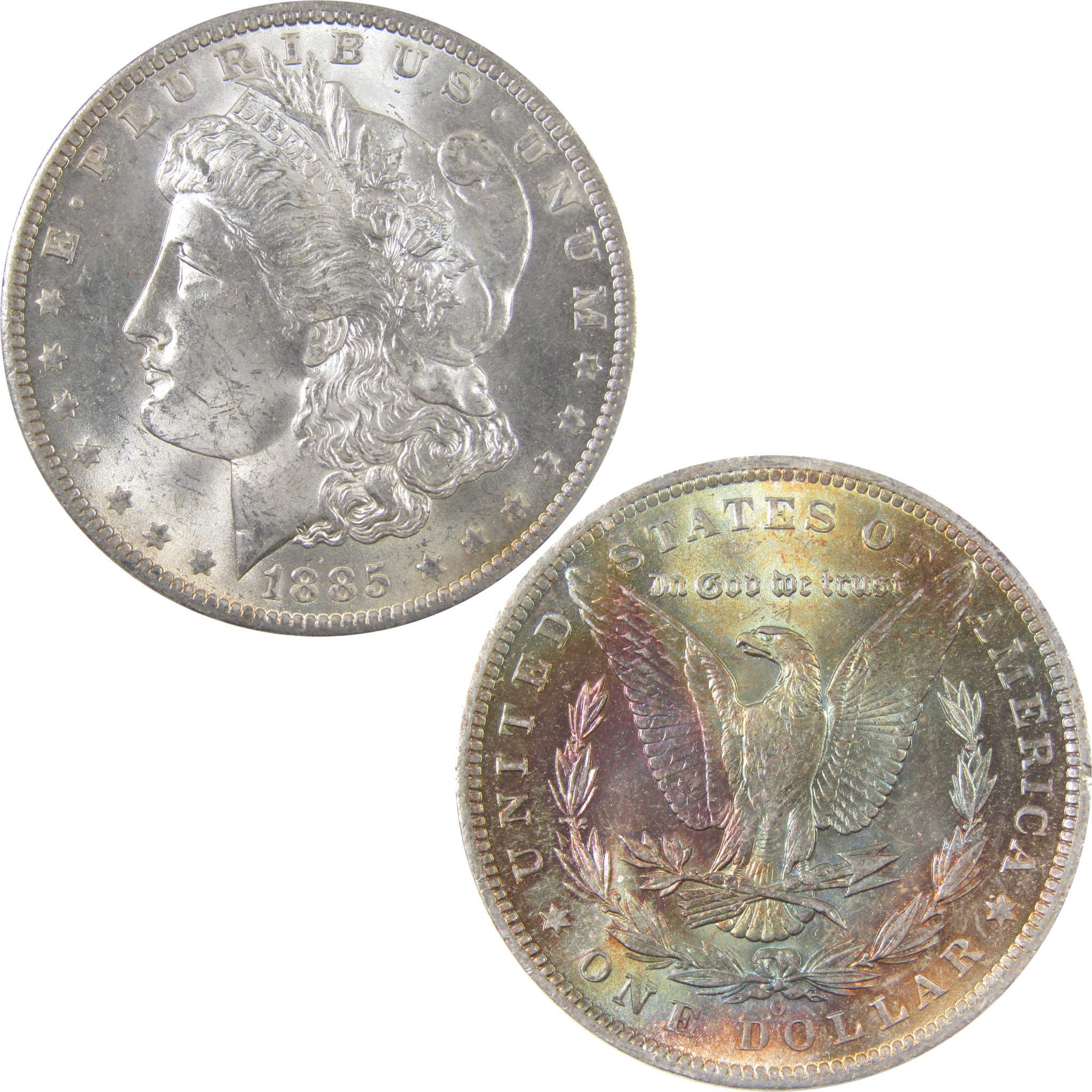 1885 O Morgan Dollar BU Choice Uncirculated Silver Toned SKU:CPC0270