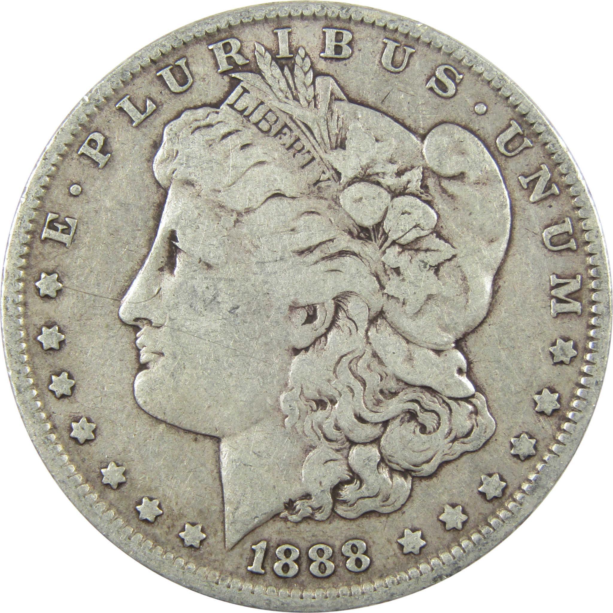 1888 O Hot Lips Morgan Silver Dollar F Fine $1 Coin SKU:I25747 - Morgan coin - Morgan silver dollar - Morgan silver dollar for sale - Profile Coins & Collectibles