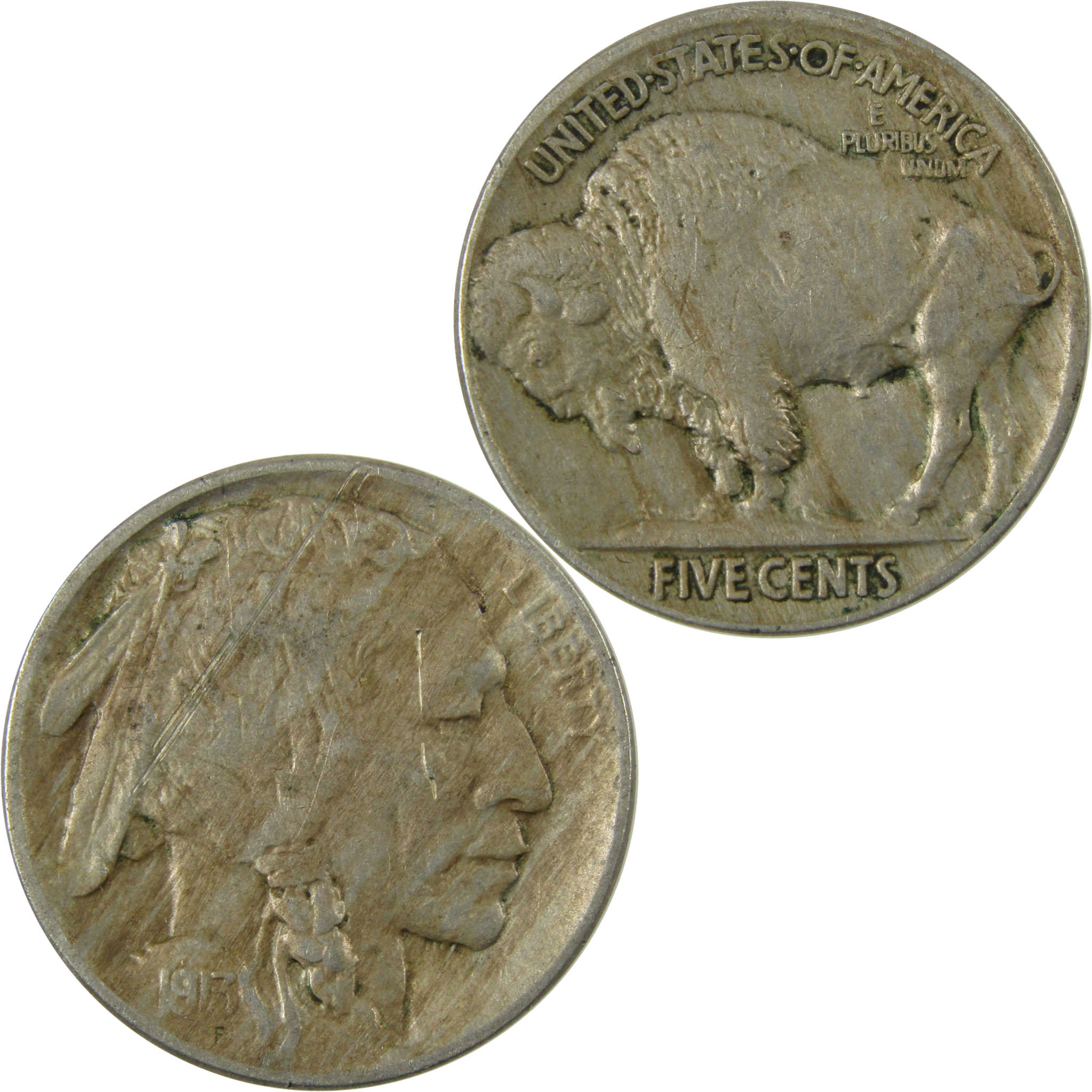 1913 Type 2 Buffalo Nickel XF EF Extremely Fine Details SKU:I28126