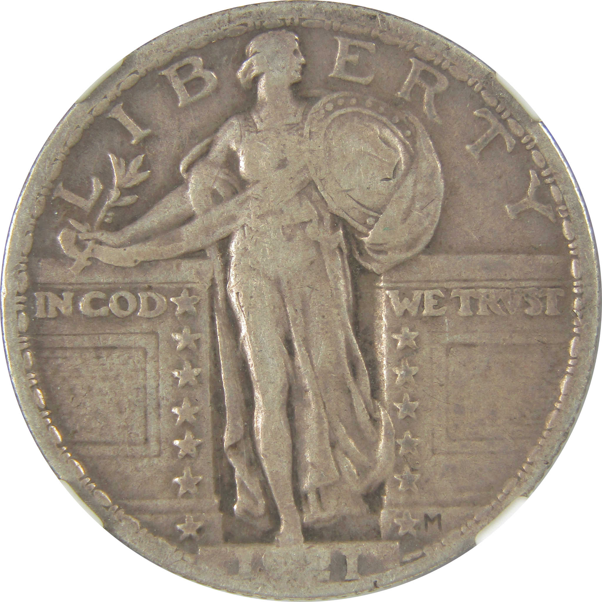 1921 Standing Liberty Quarter VF 20 NGC Silver 25c Coin SKU:I23852