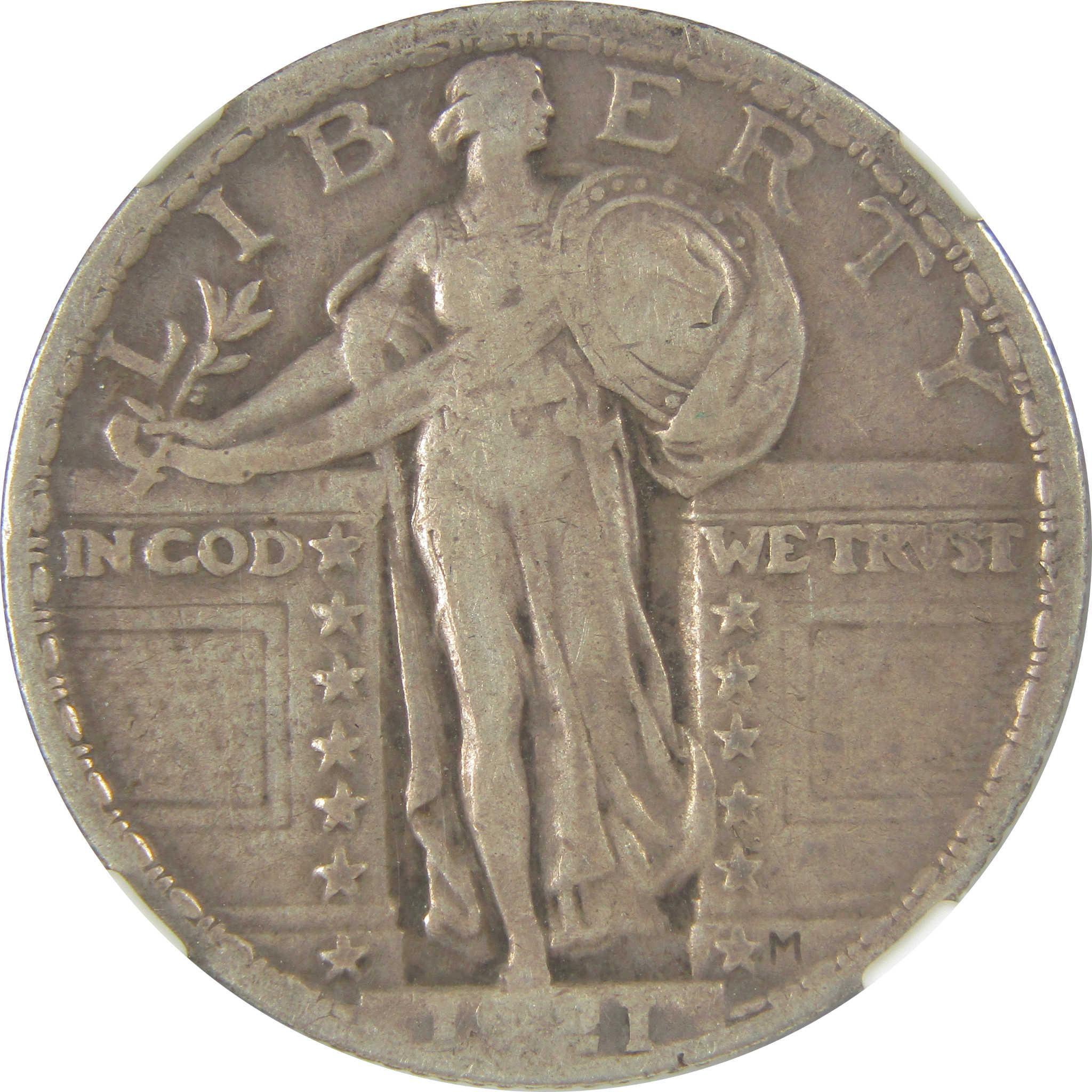 1921 Standing Liberty Quarter VF 20 NGC Silver 25c Coin SKU:I23852