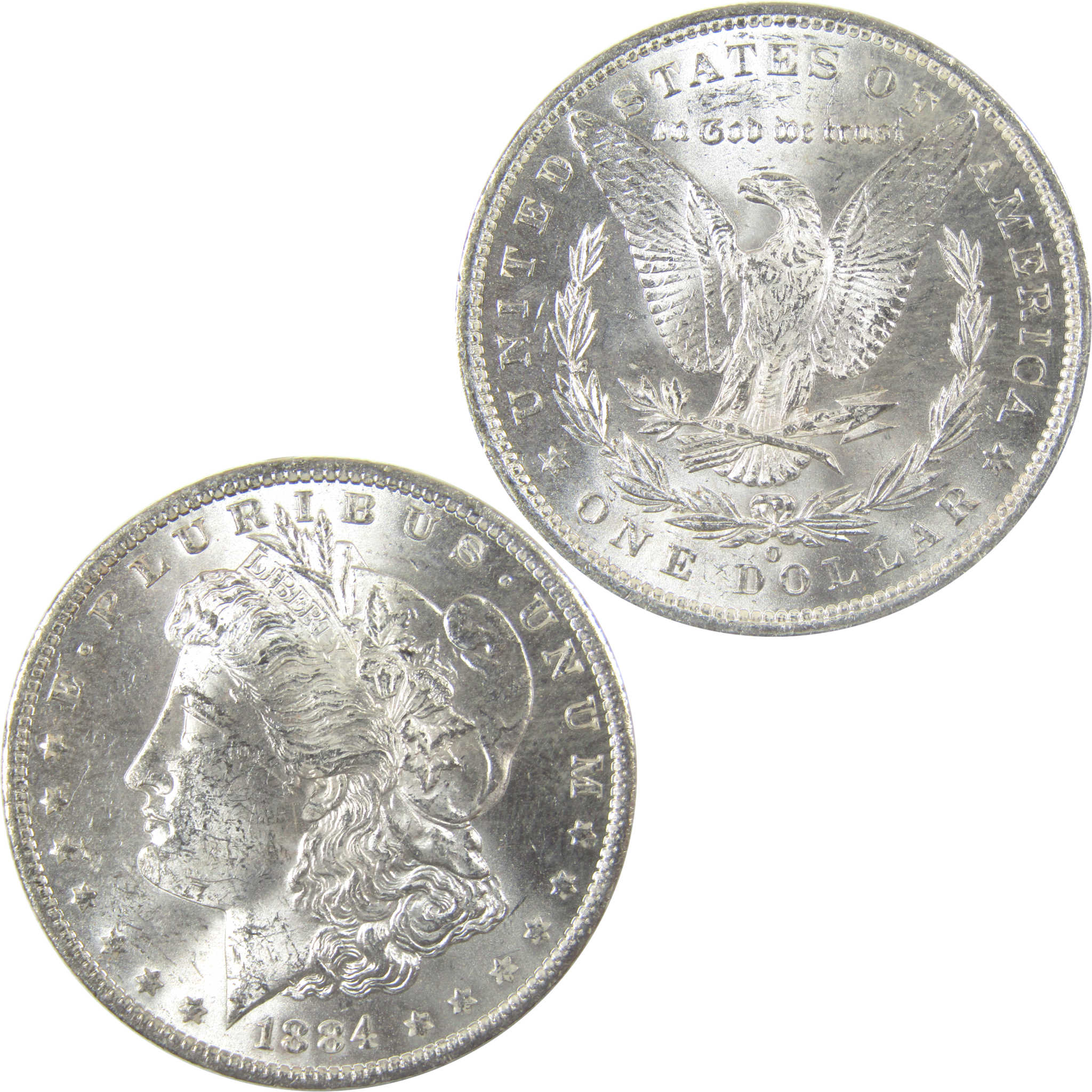 1884 O Morgan Silver Dollar Uncirculated Mint State $1 Coin SKU:I23895